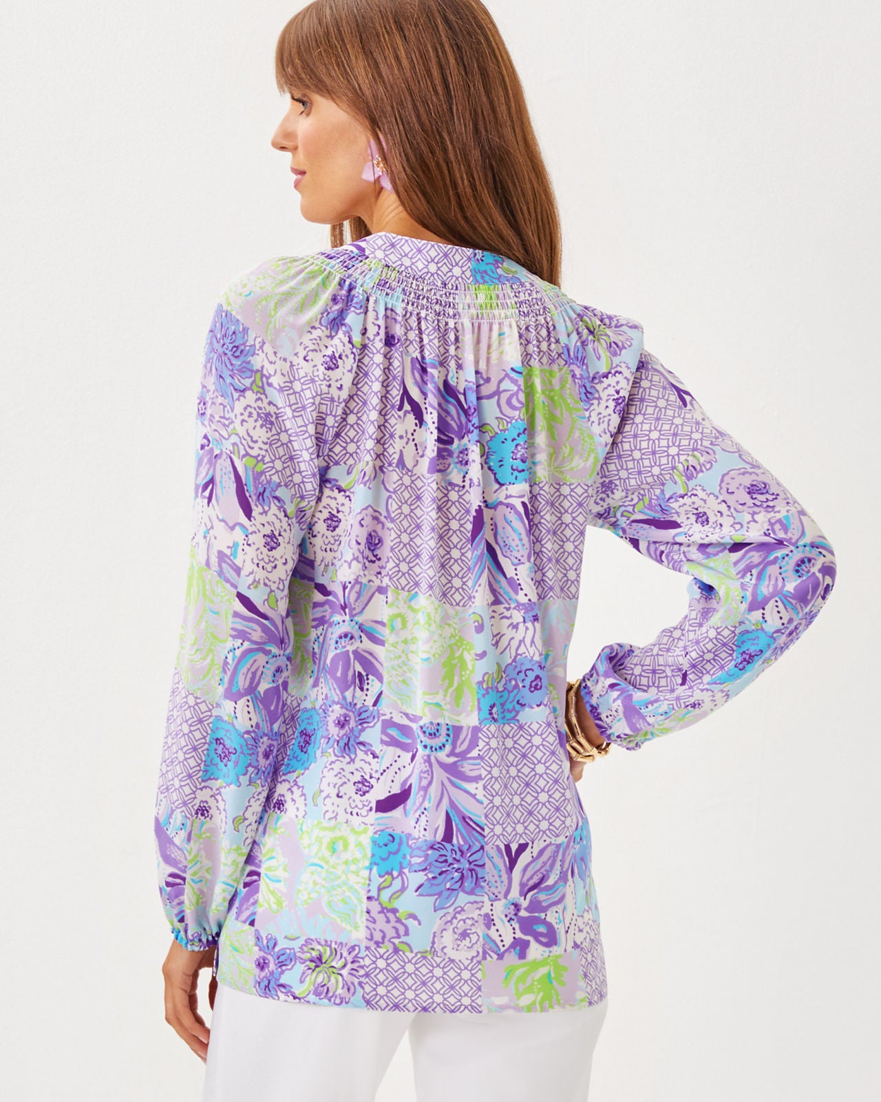 Elsa Top in Multi Juicy Story Patch