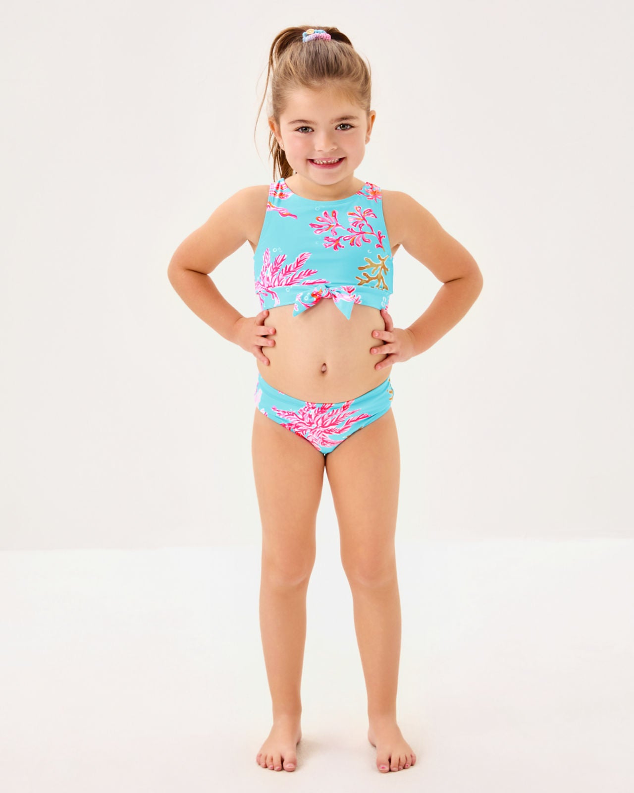 Tacoma Tankini UPF 50+ In Multi Royal Coral
