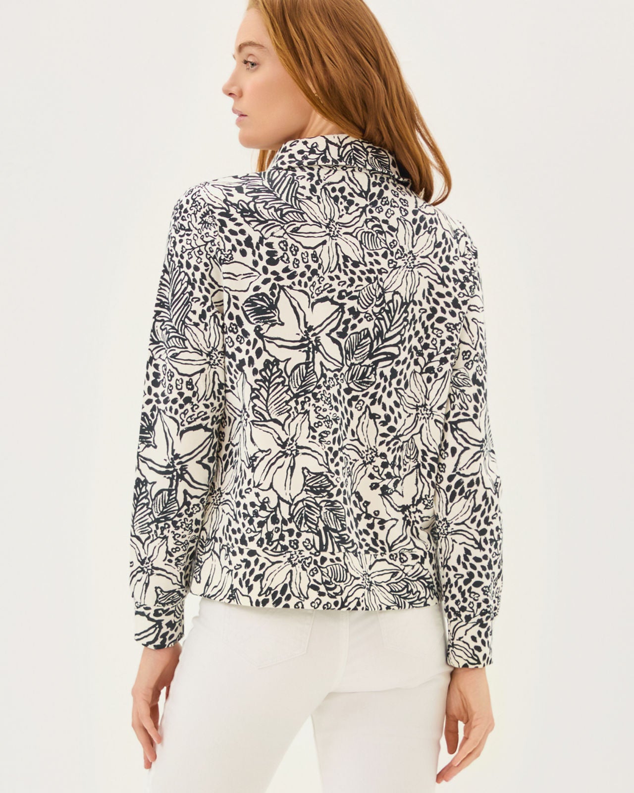 Eleni UPF 50+ Pullover In Onyx Lots To Spot