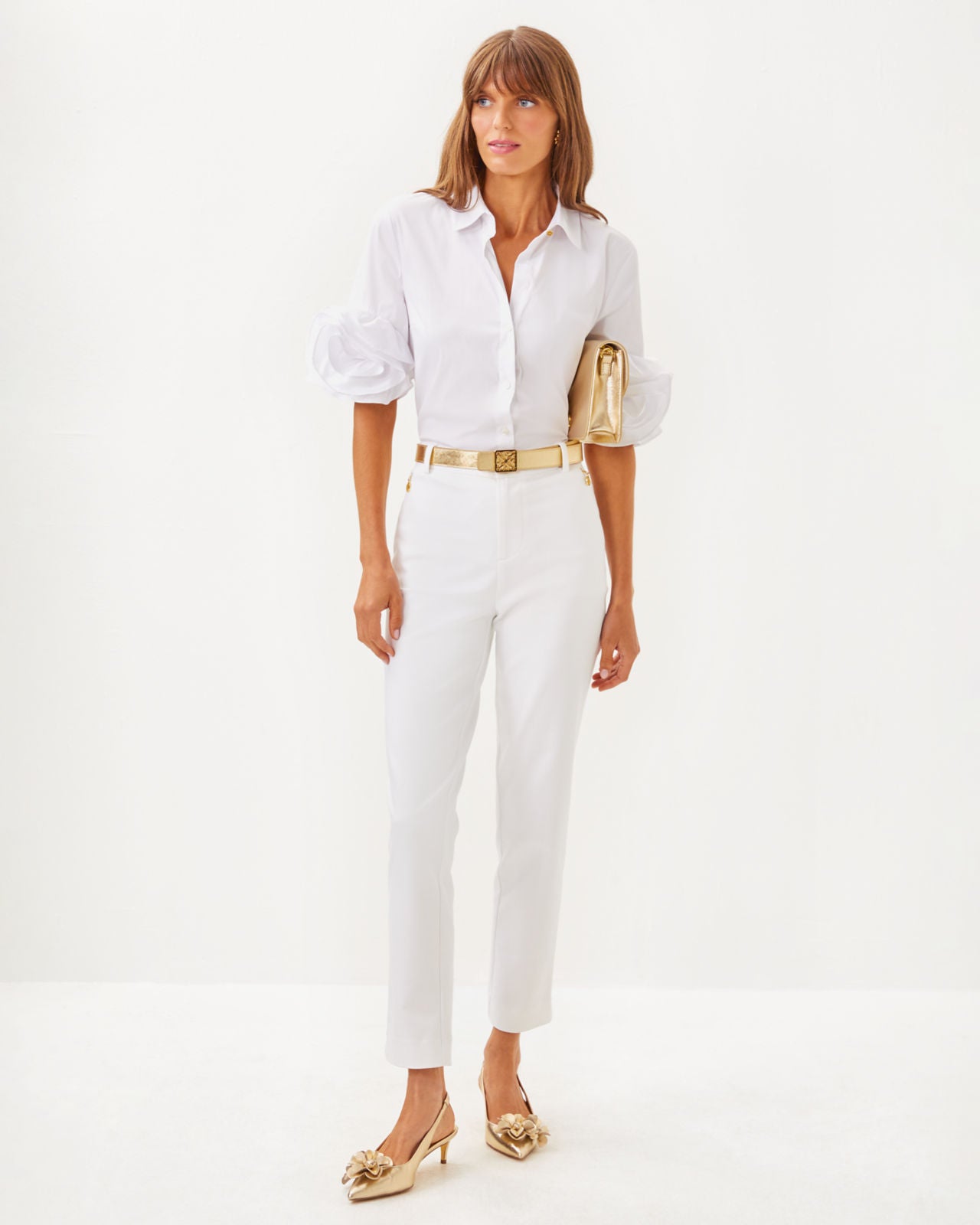 The Flower Lilly Shirt in Resort White