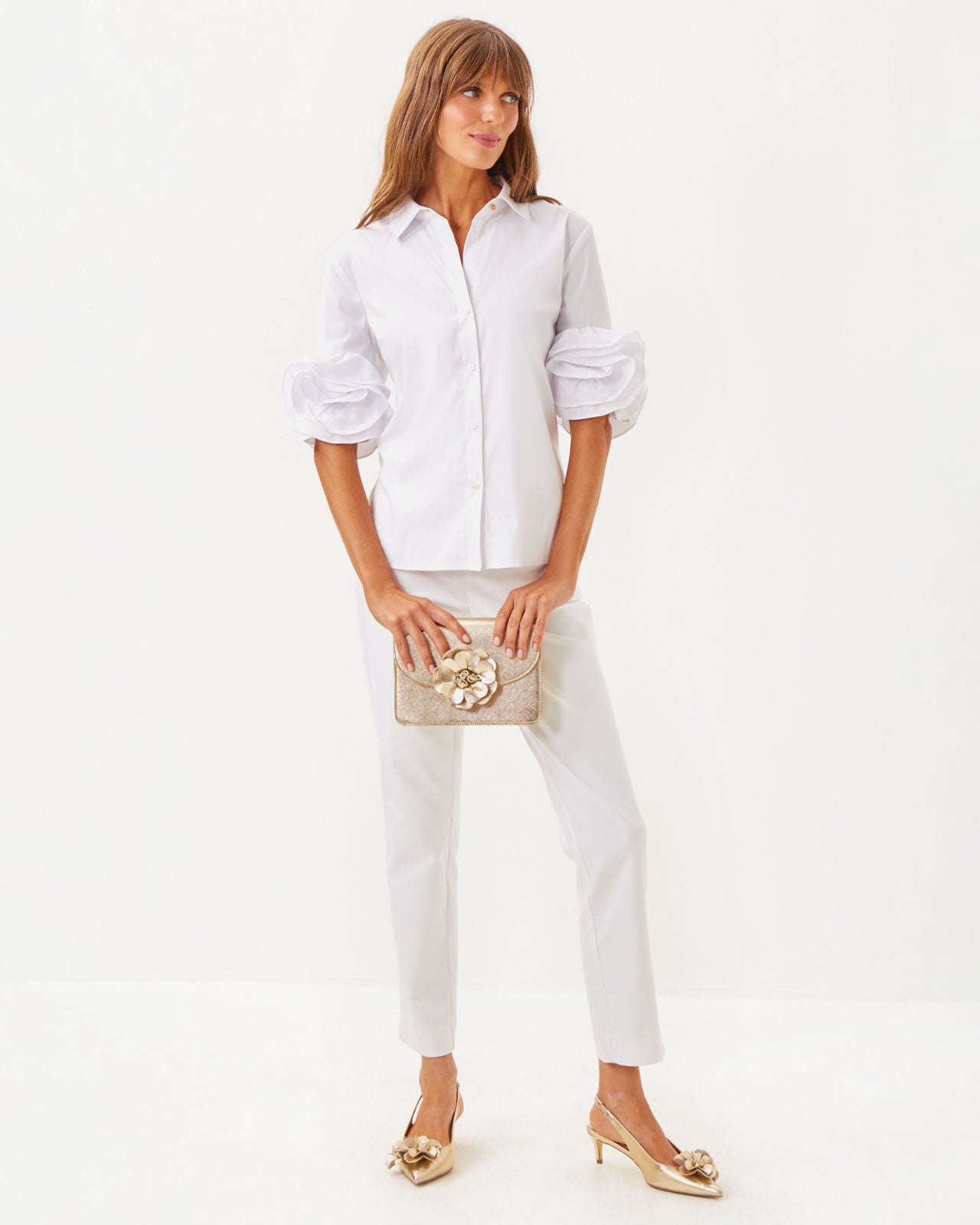 The Flower Lilly Shirt in Resort White
