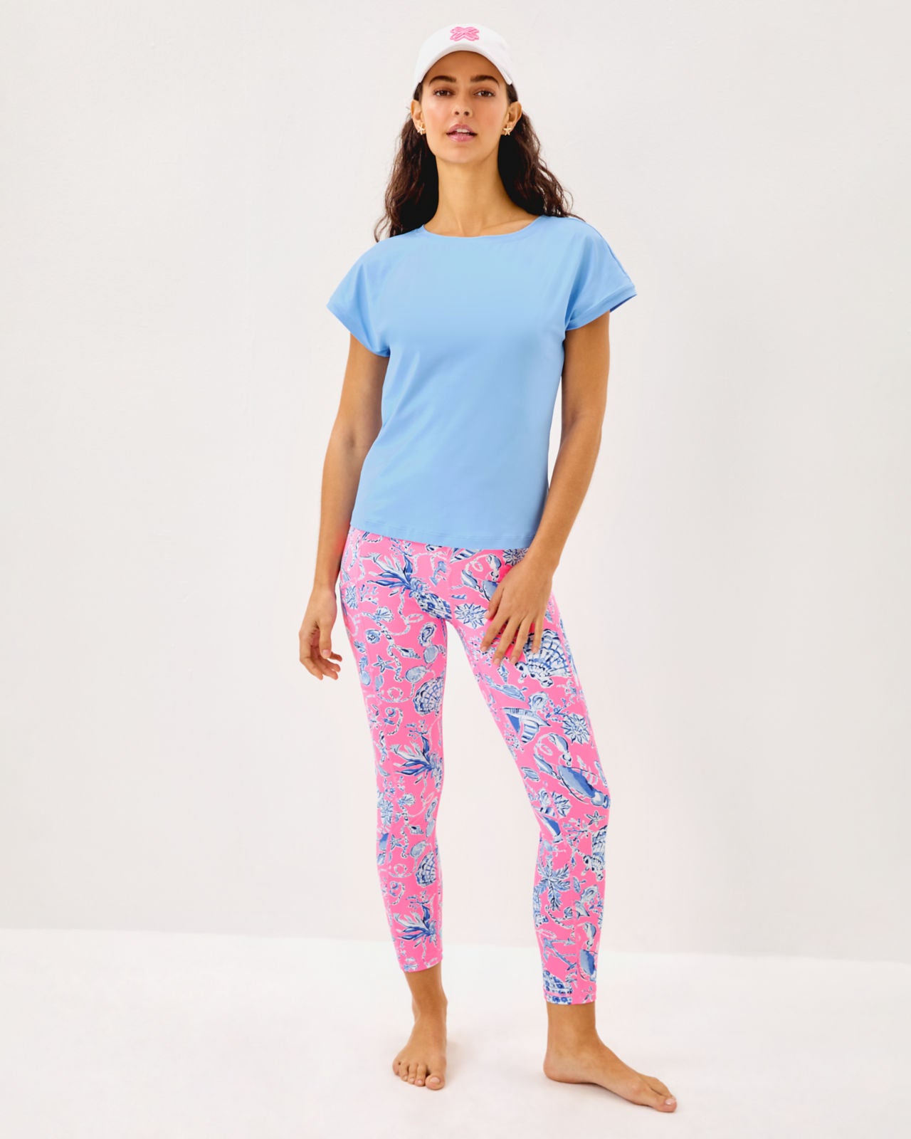 Glenna Active Tee UPF 50+ In Jacaranda Blue