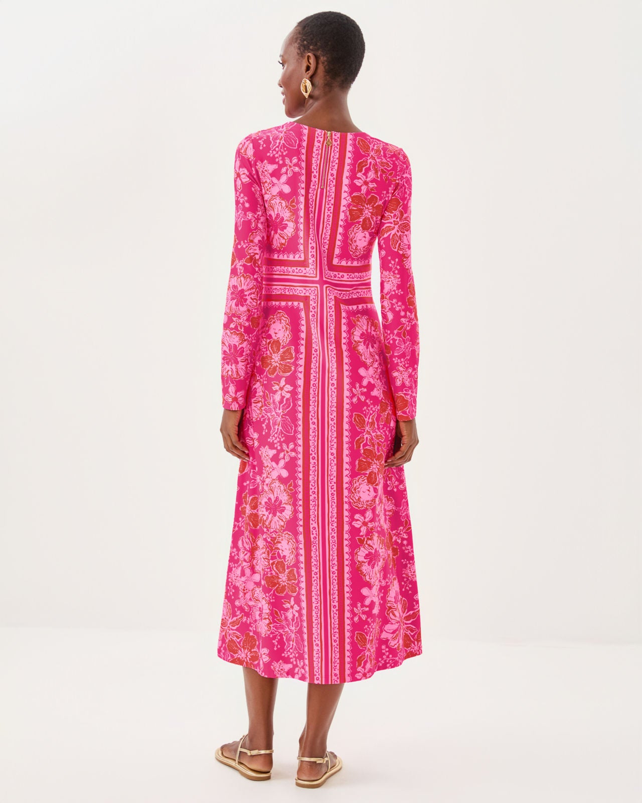 Zelena UPF 50+ Dress In Sun Shell Pink Big Party