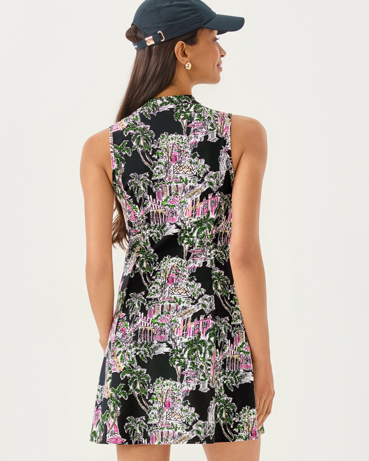 Enna Active Dress UPF 50+ In Onyx PB Anniversary Toile