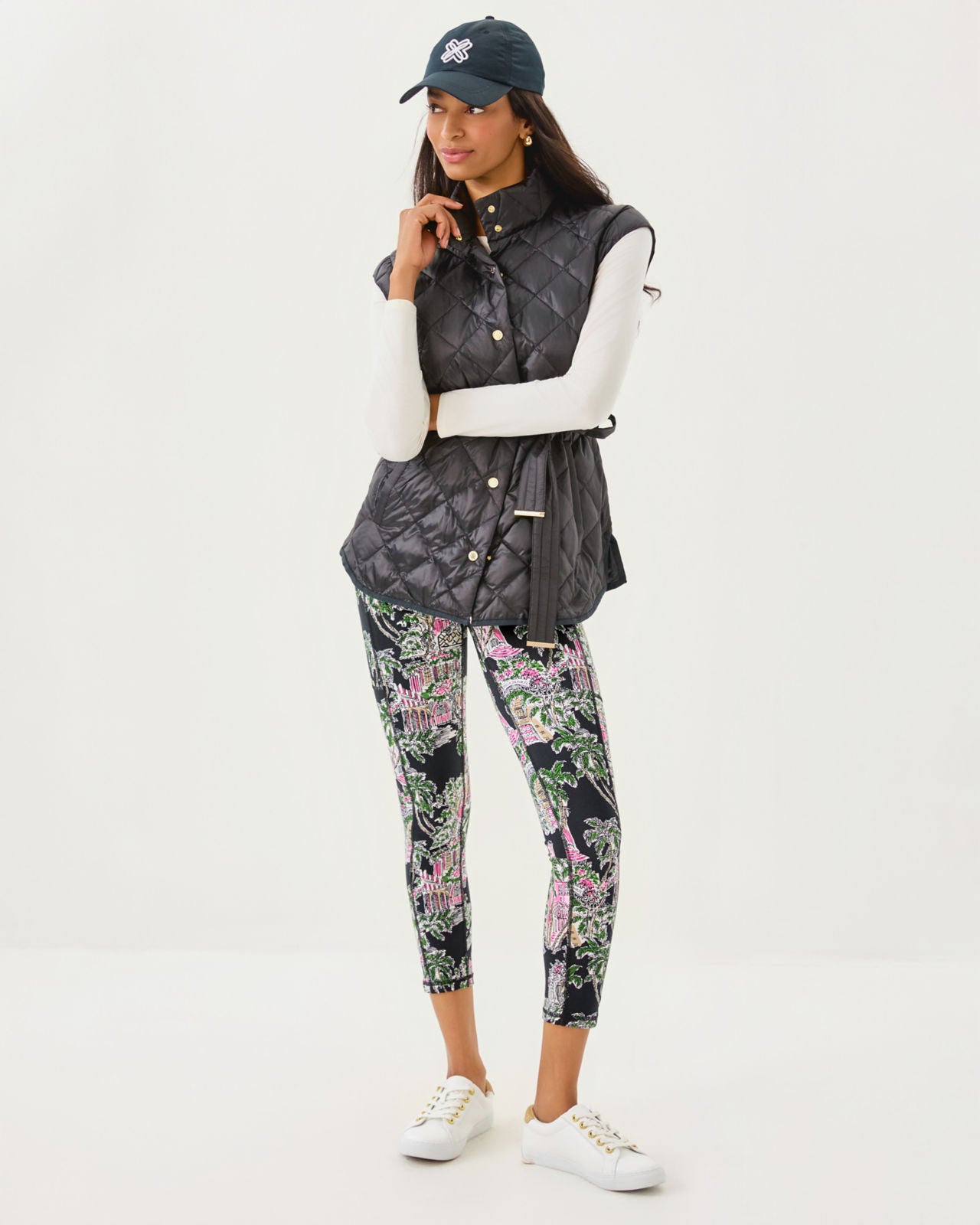Weekender High Rise Midi UPF 50+ In Onyx PB Anniversary Toile