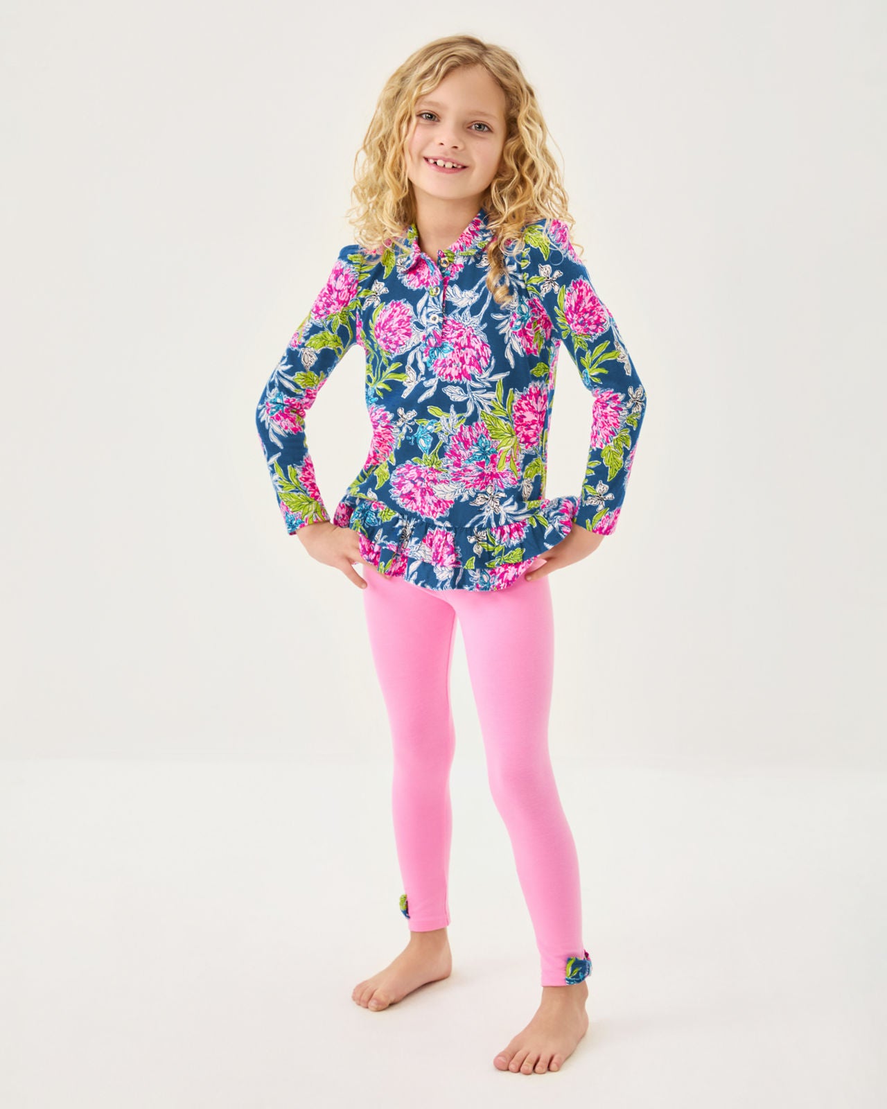 Penelope Tunic & Legging Set In Multi Dahlia Licious