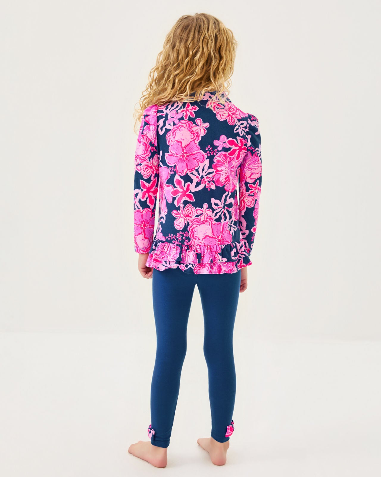 Penelope Tunic & Legging In Starlight Navy Once And Floral