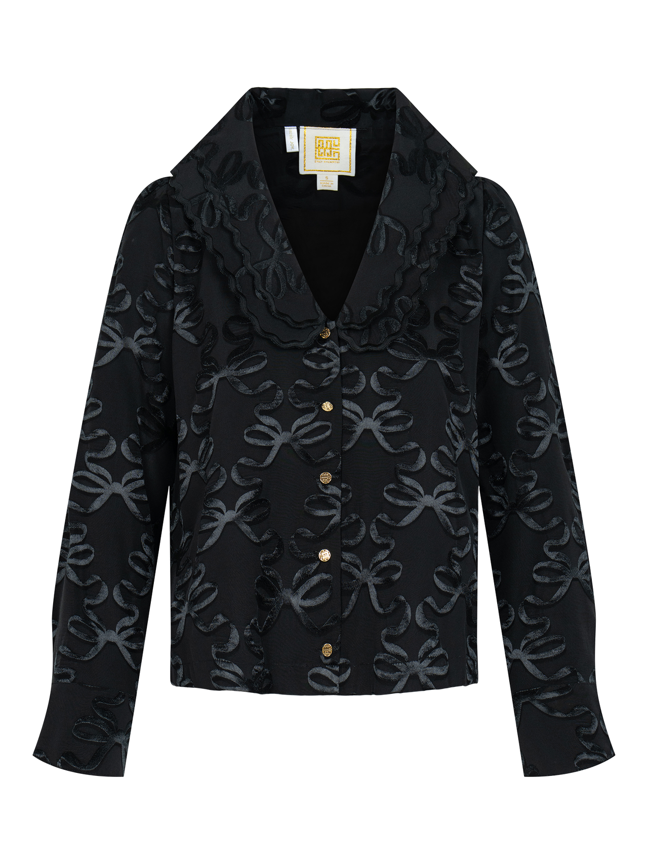Cameron Top in Bow Lattice