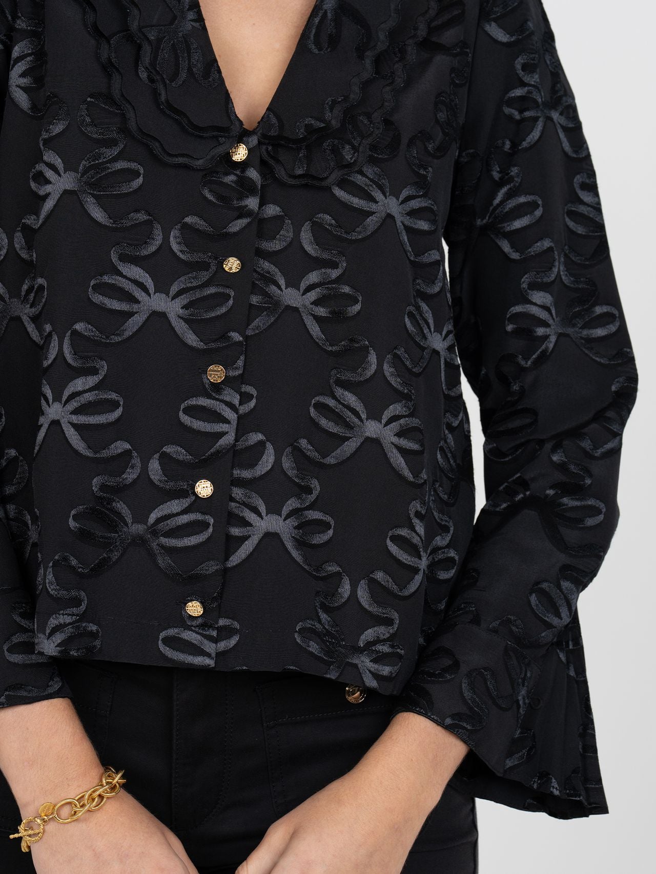 Cameron Top in Bow Lattice