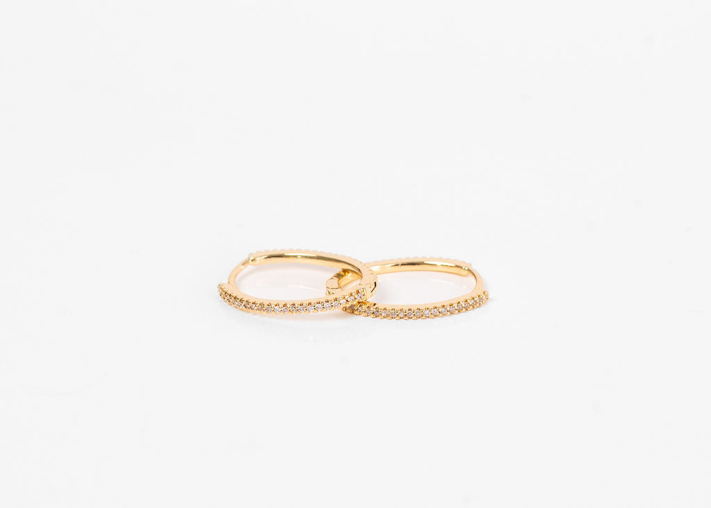Abby Pave' Stone Hoop