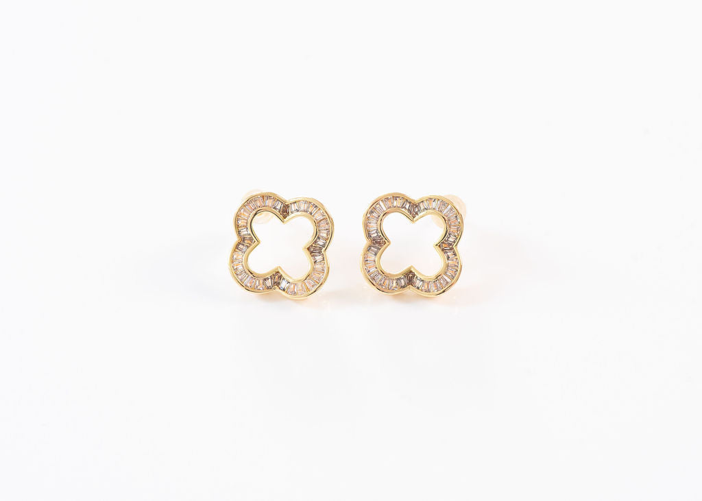 Dawn Baguette Stud Earring
