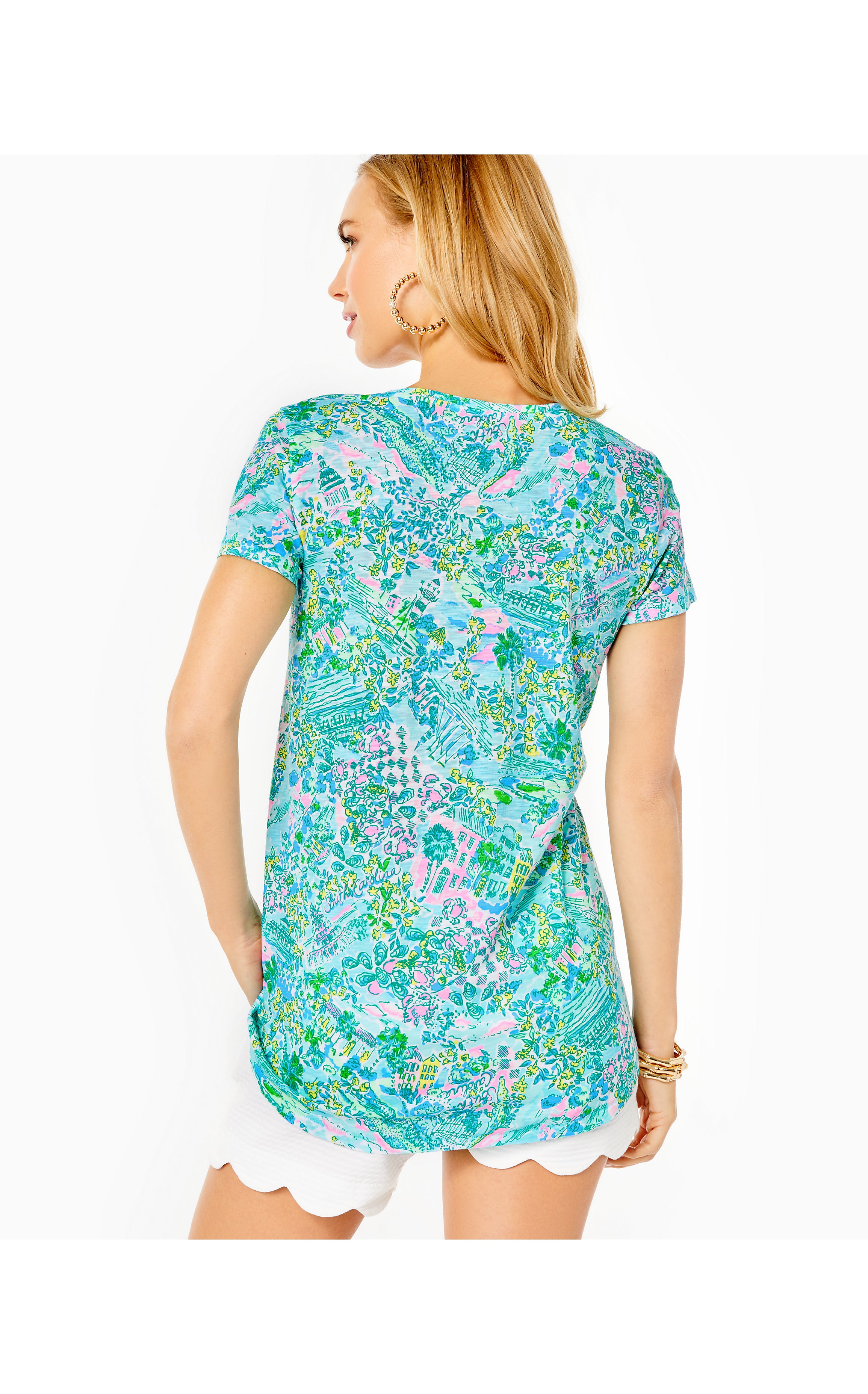 Etta V-neck in Lilly Loves South Carolina