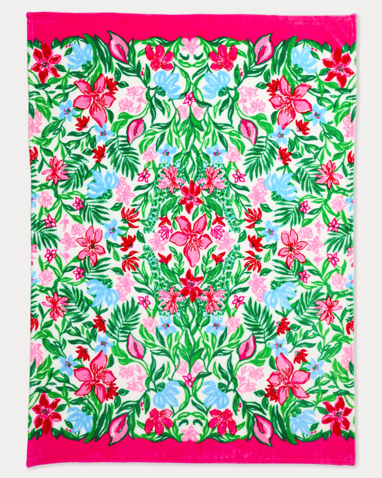 Paradise Engineered Blanket In Multi Glowing Gardens