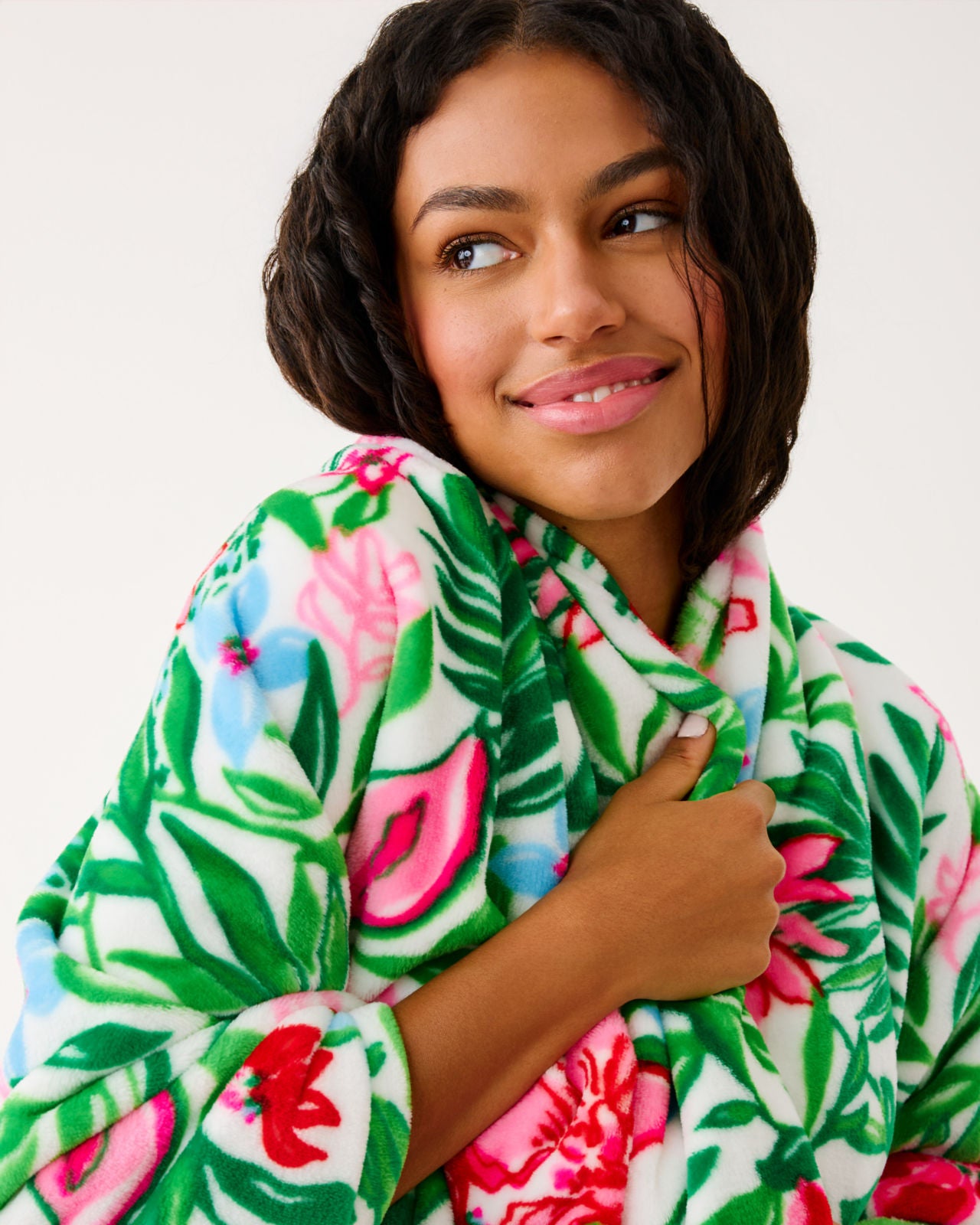 Paradise Engineered Blanket In Multi Glowing Gardens