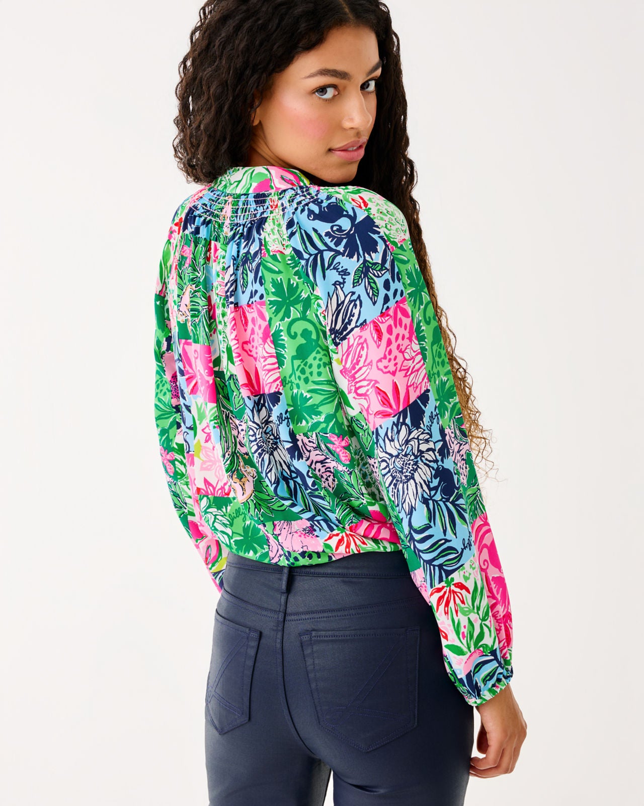 Elsa Top In Multi Party Punch Patch