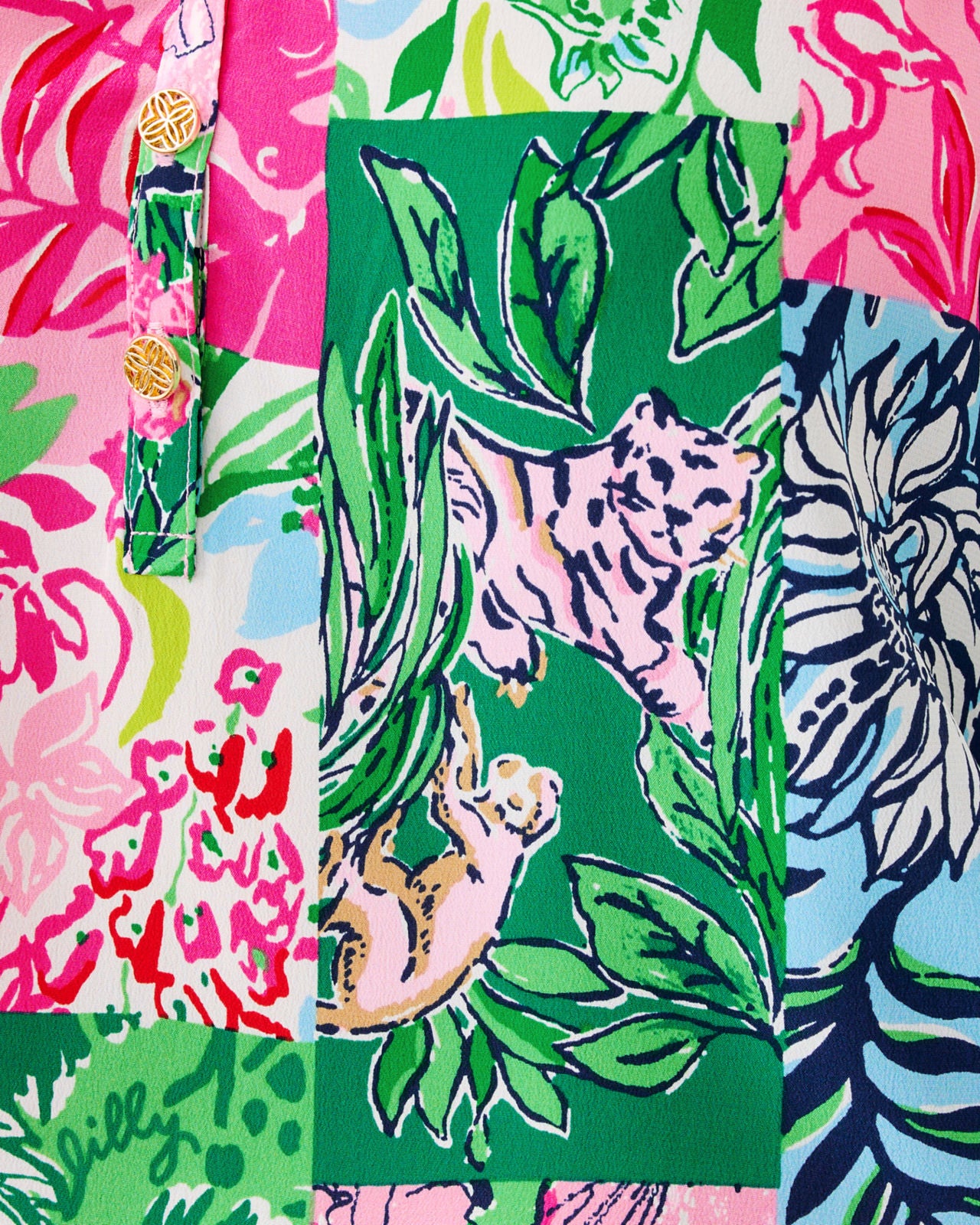 Elsa Top In Multi Party Punch Patch