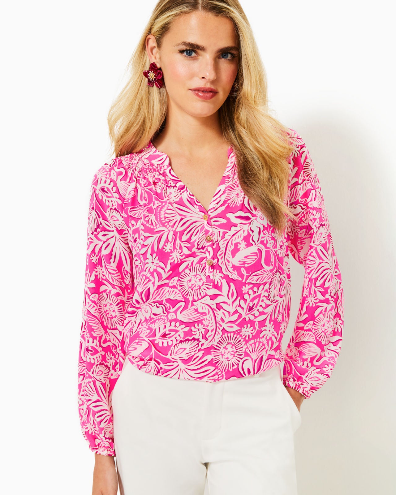 Elsa Top In Passion Fruit Pink Absolutely Flamazing