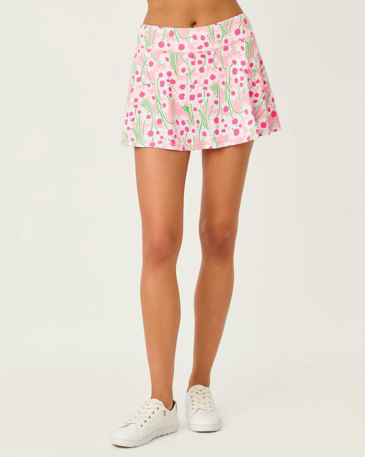 Aila Skort UPF 50+ In Conch Shell Pink Sunny Daisies