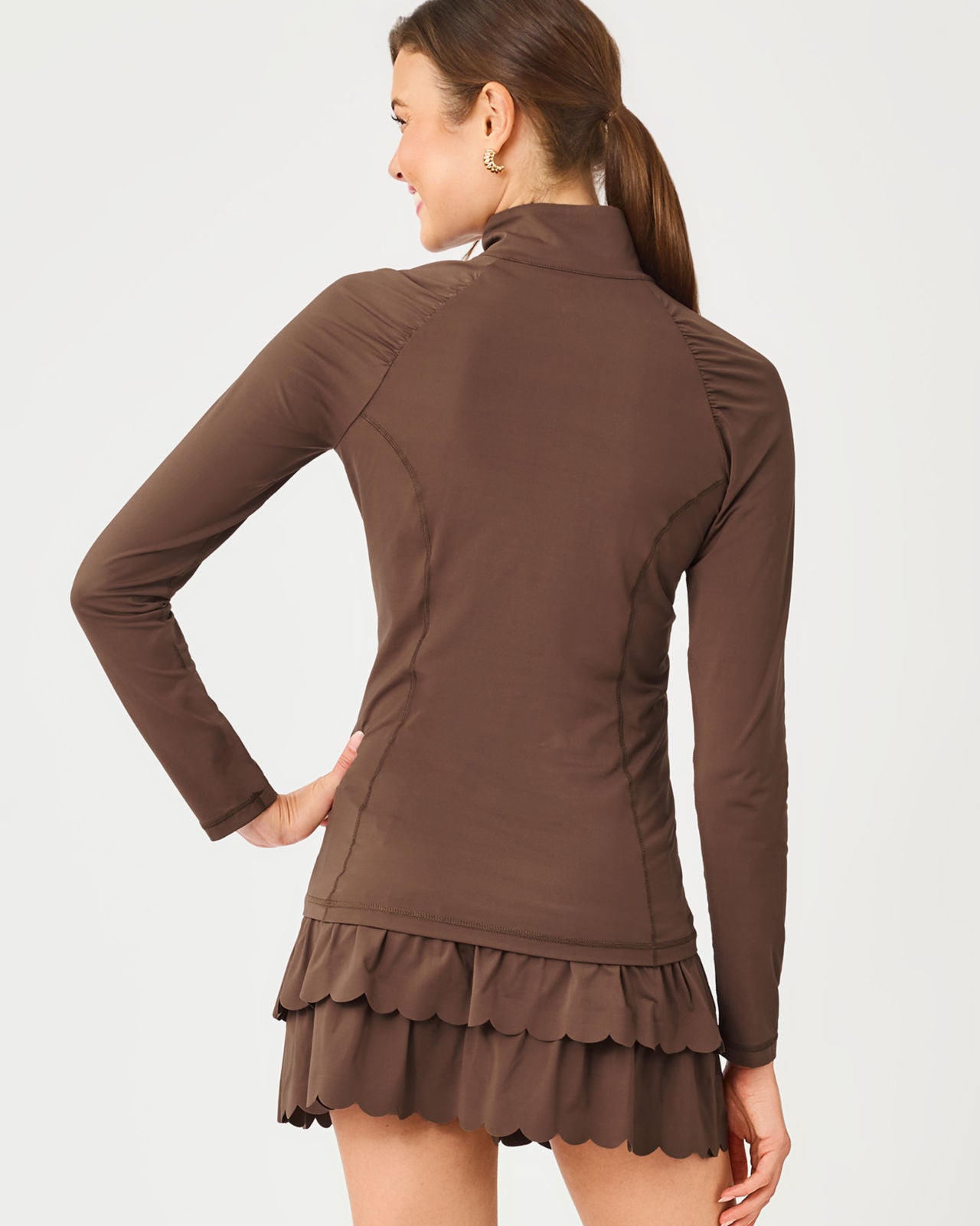 Justine Half Zip UPF 50+ In Coco Beach
