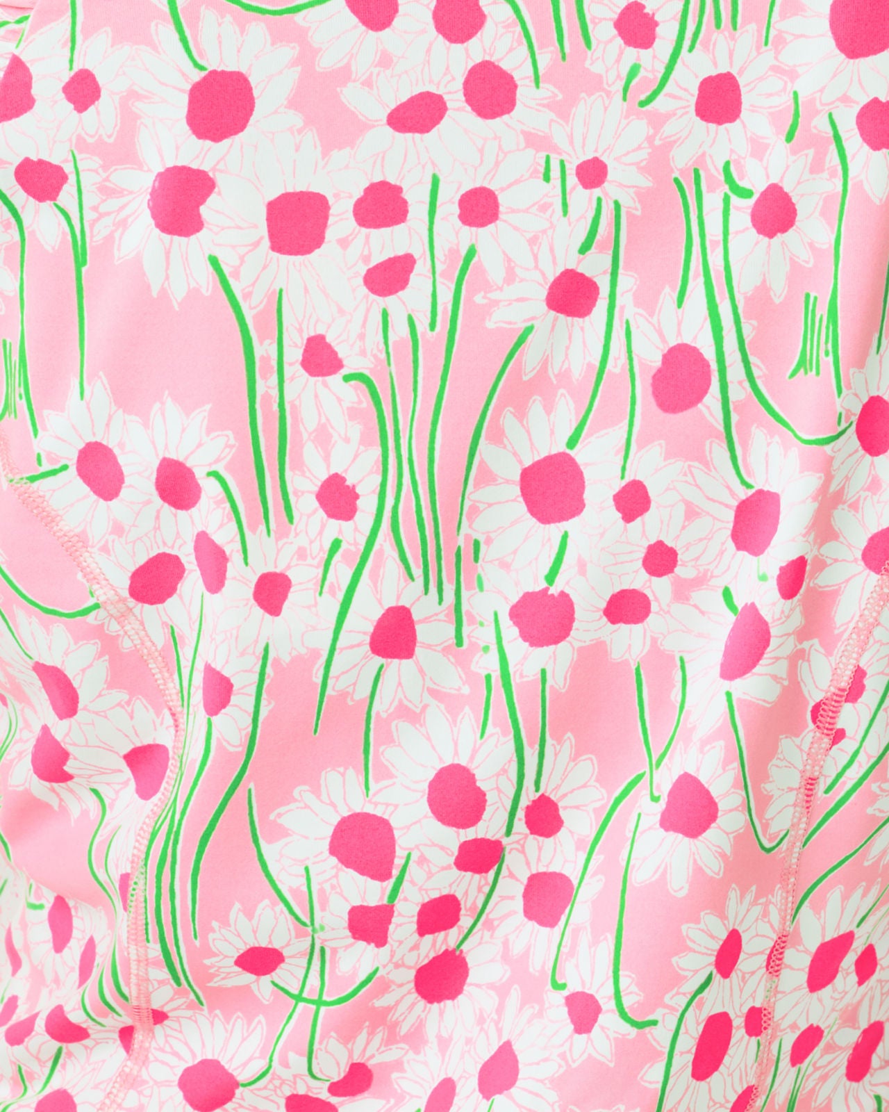 Justine Half Zip UPF 50+ In Conch Shell Pink Sunny Daisies