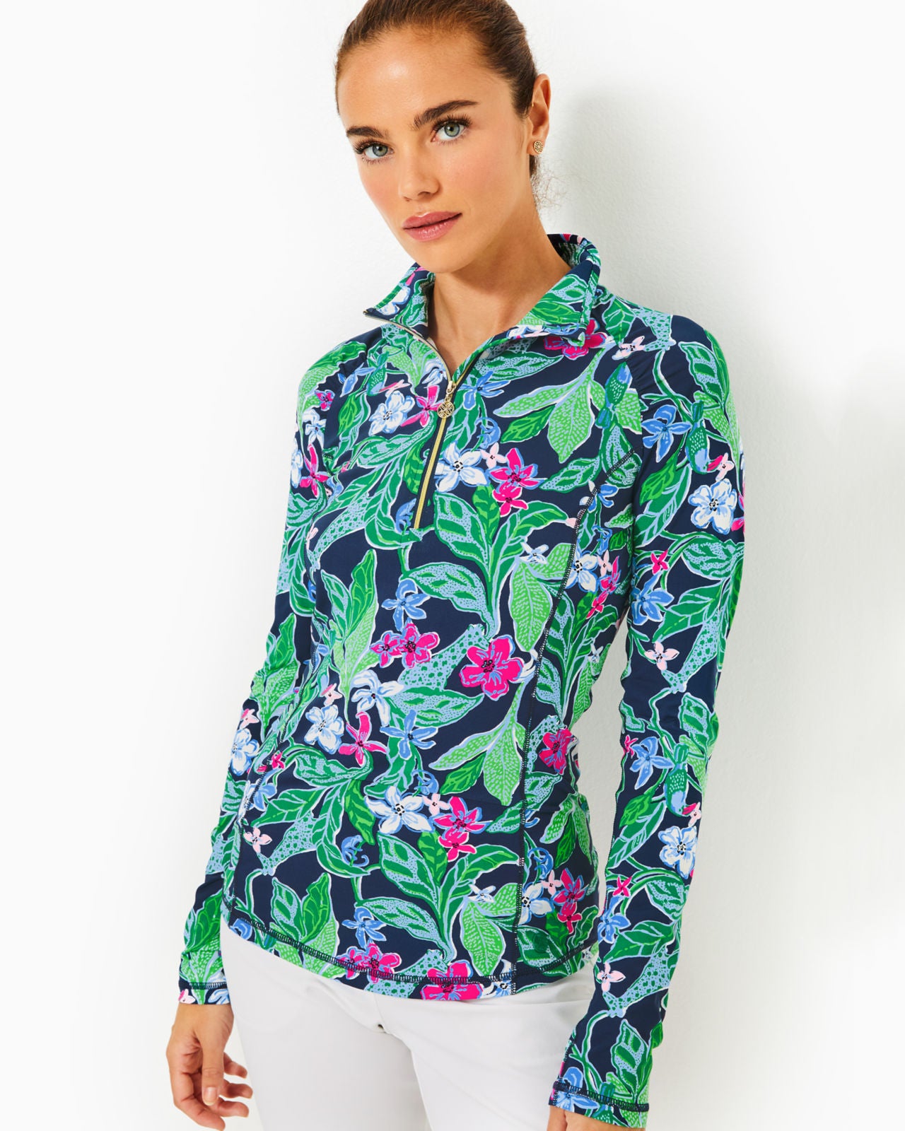 Justine Half Zip UPF 50+ In Multi Untamed