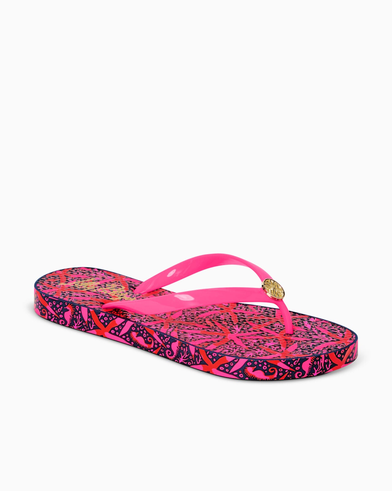 Pool Flip Flop In Passion Fruit Pink Star Searching