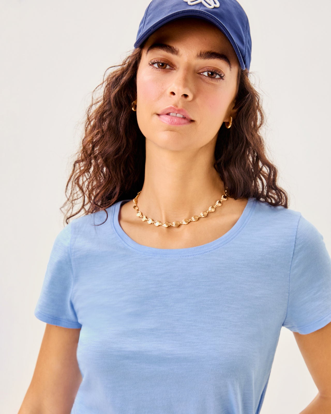 Etta Scoop-Neck In Jacaranda Blue