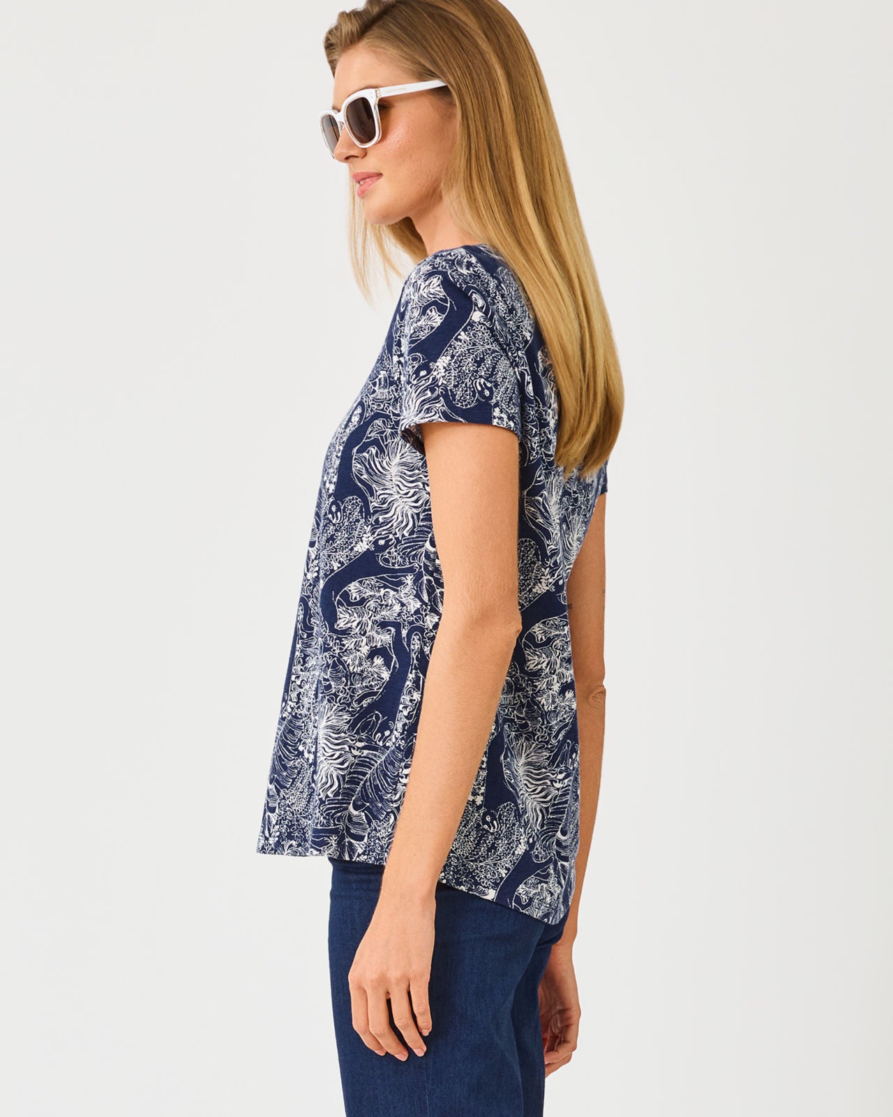 Etta Scoop-Neck In Lil Palm Prowl