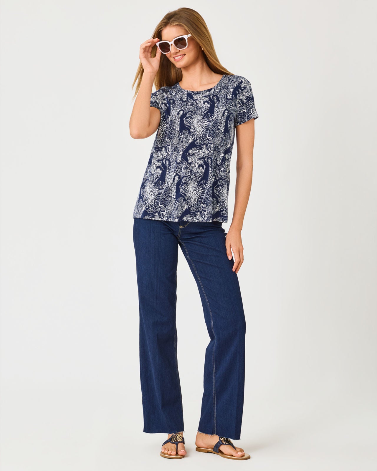 Etta Scoop-Neck In Lil Palm Prowl