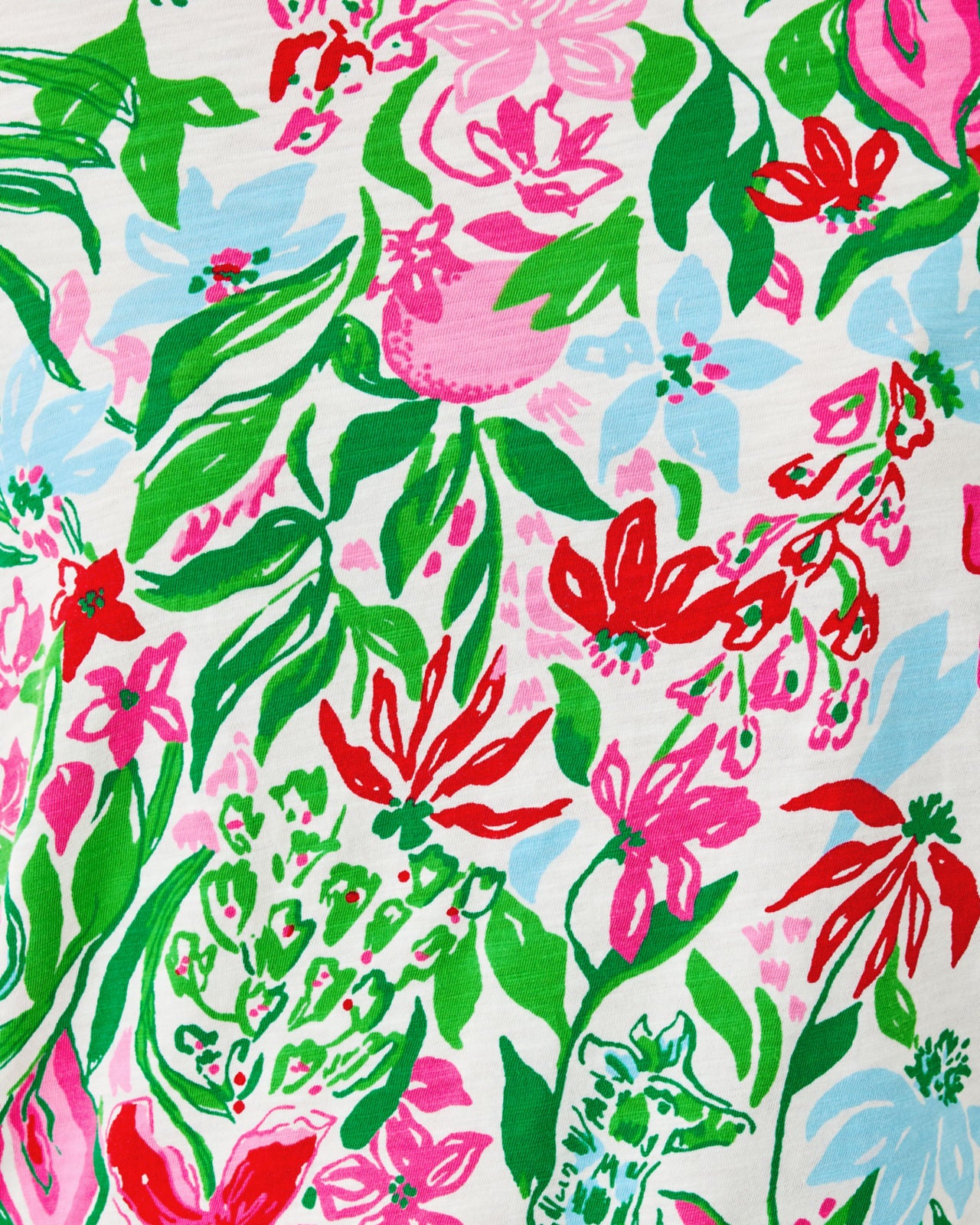 Etta Scoop Neck In Multi Glowing Gardens