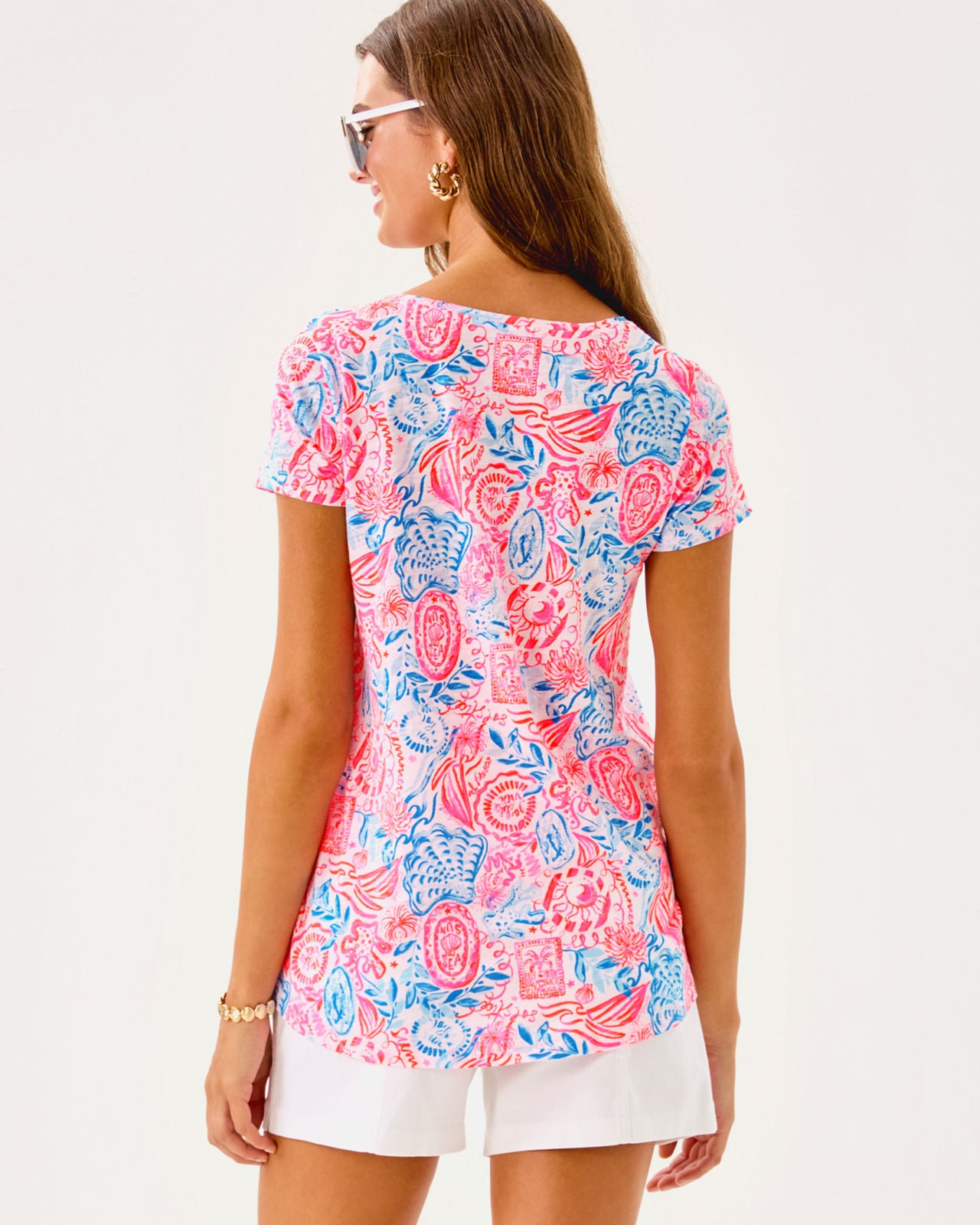 Etta Scoop-Neck In Resort White Lil Sun Sea Sand