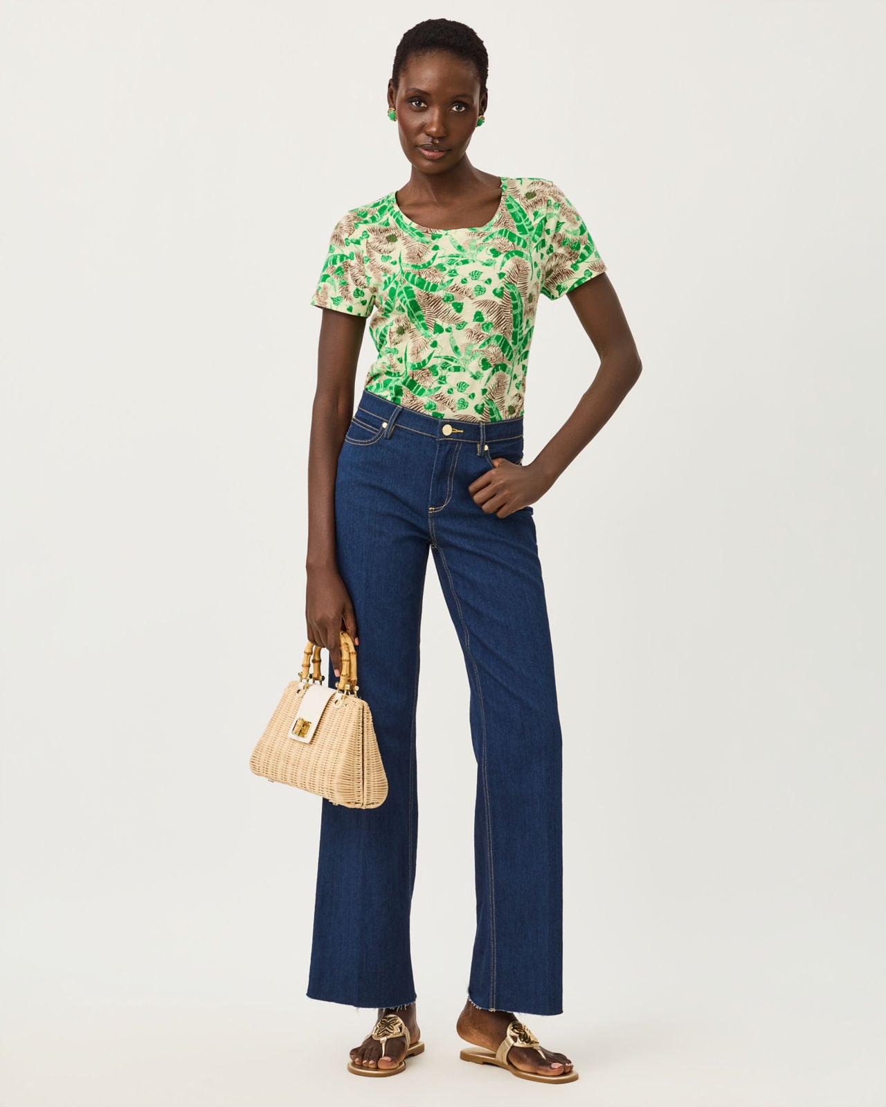 Etta Scoop-Neck In Hide And Leaf