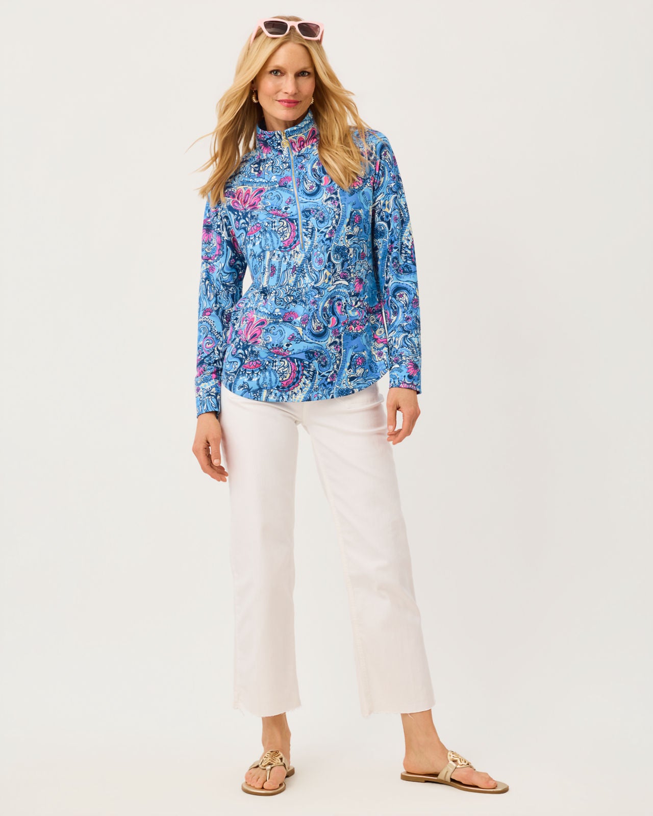 UPF 50+ Skipper Popover In Paisley Parade