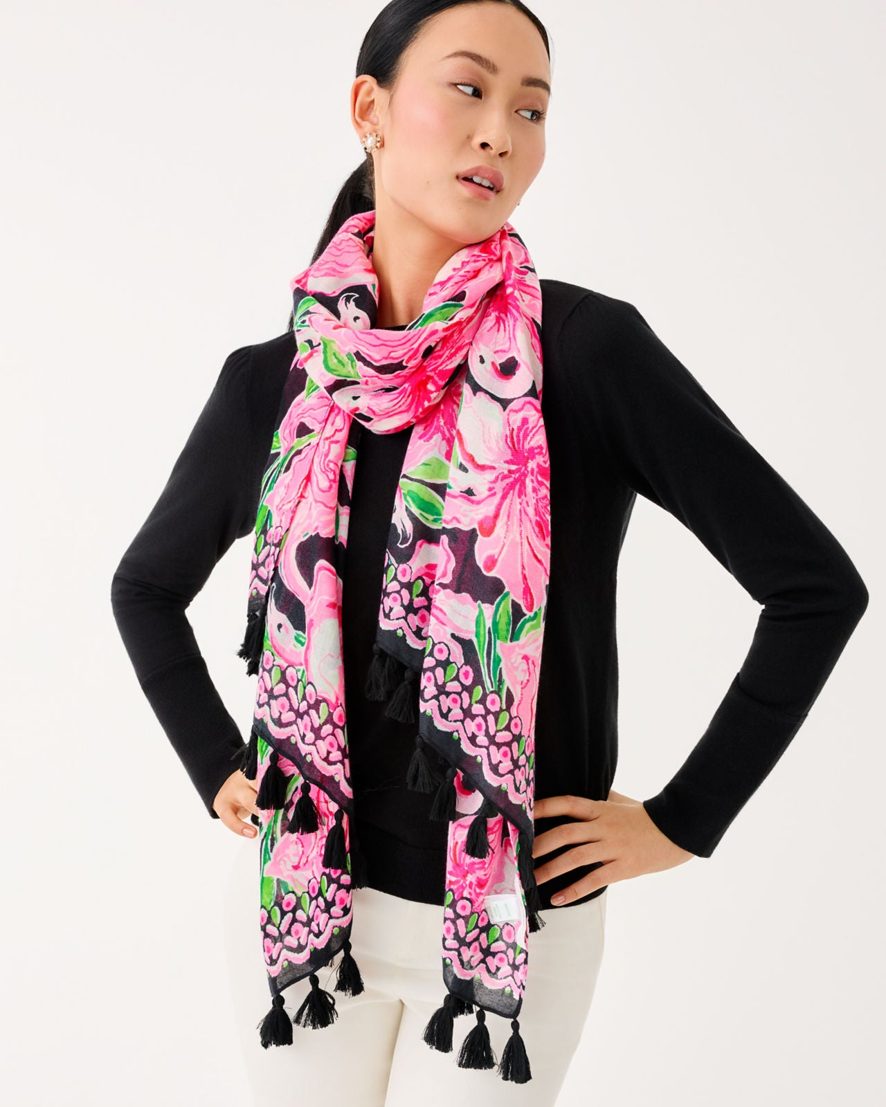 Resort Scarf In Onyx Party All The Time