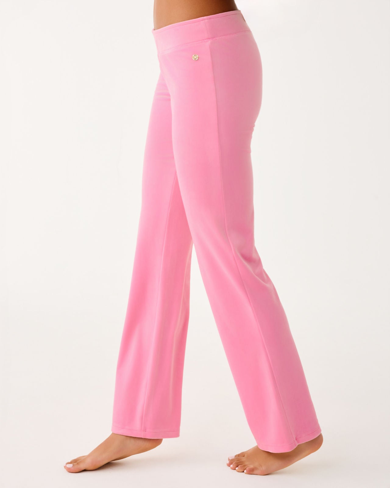 Dorsey Velour Pant In Confetti Pink