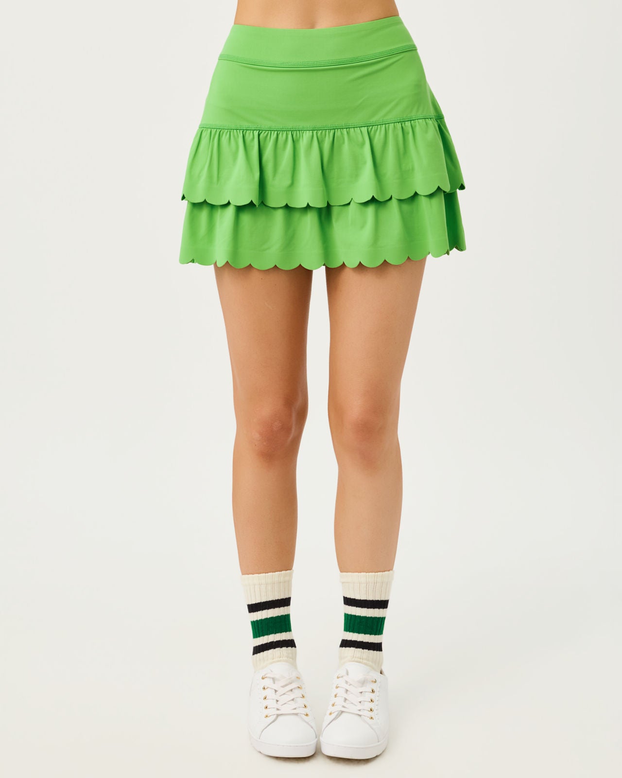 Miesha Scallop Skort In Chateau Green