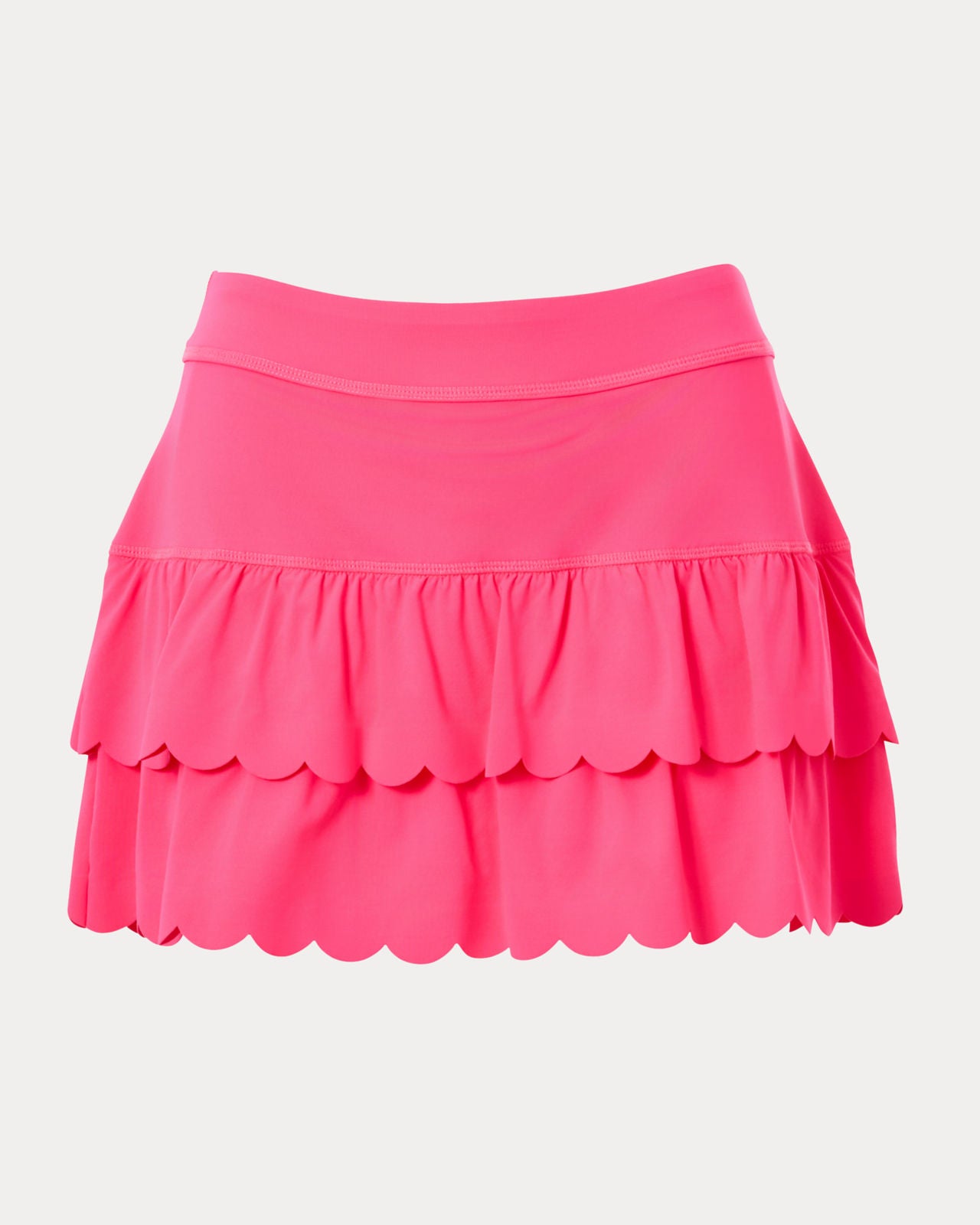 Miesha Scallop Skort UPF 50+ In Lipstick Pink