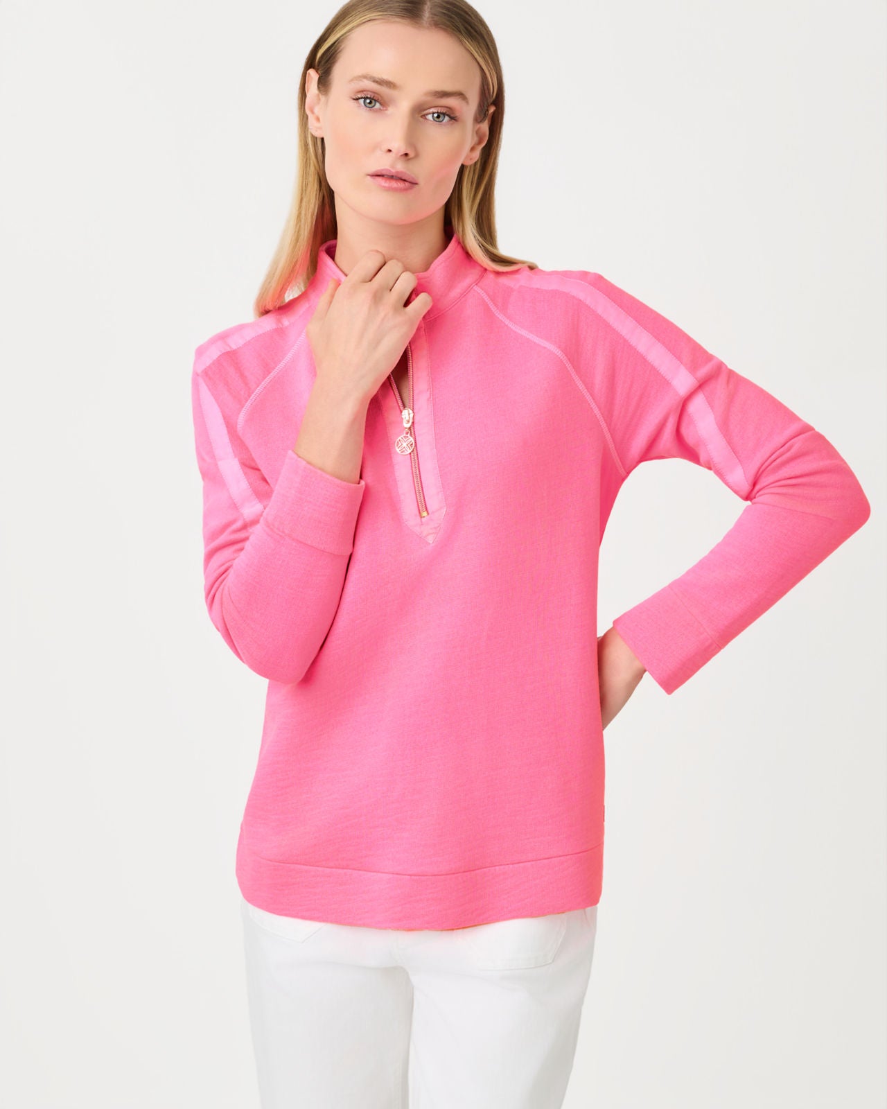 Ashlee Pullover in Cherry Blossom Pink