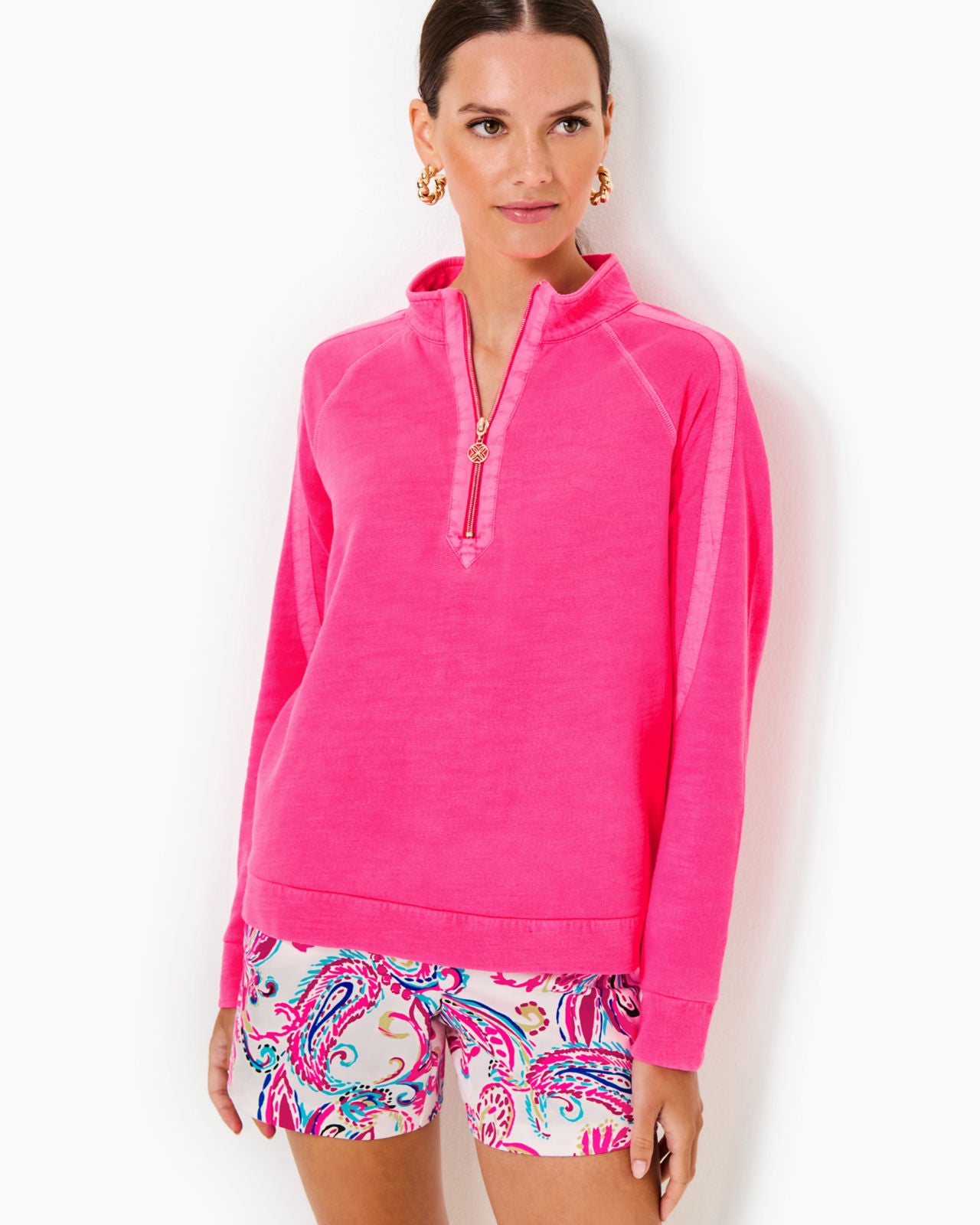 Ashlee Pullover In Passion Fruit Pink