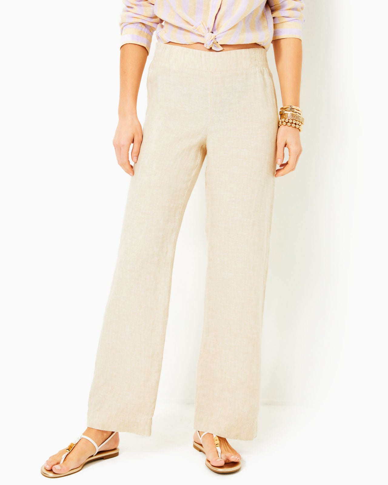 Deri Linen Palazzo Pants