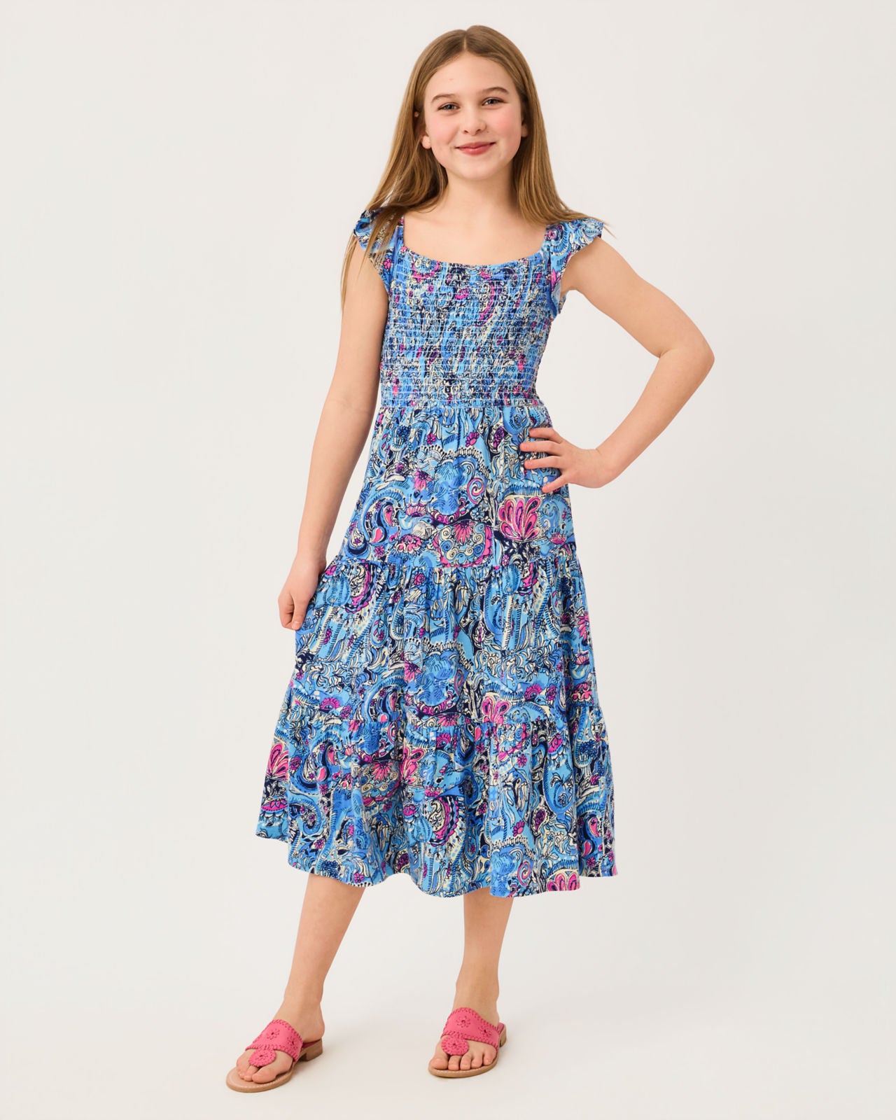 Mini Jilly Midi Dress In Paisley Parade