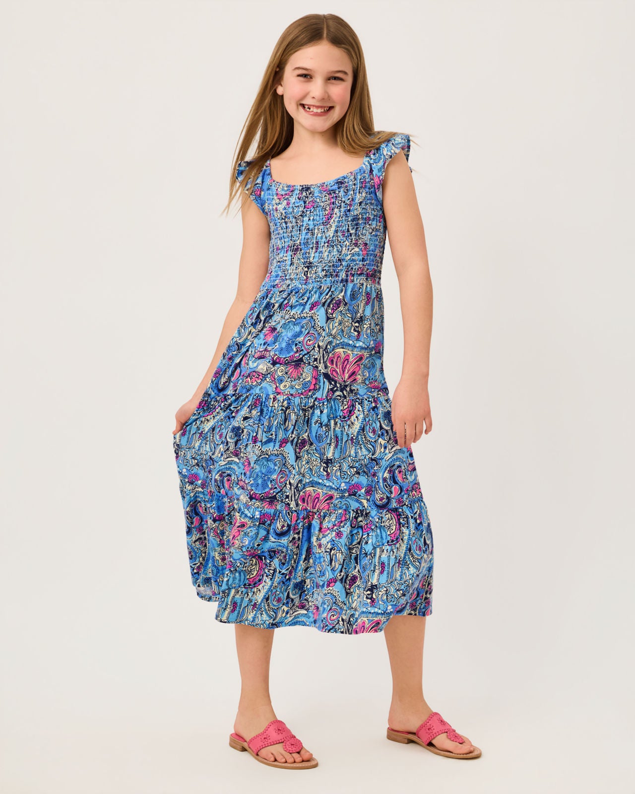 Mini Jilly Midi Dress In Paisley Parade