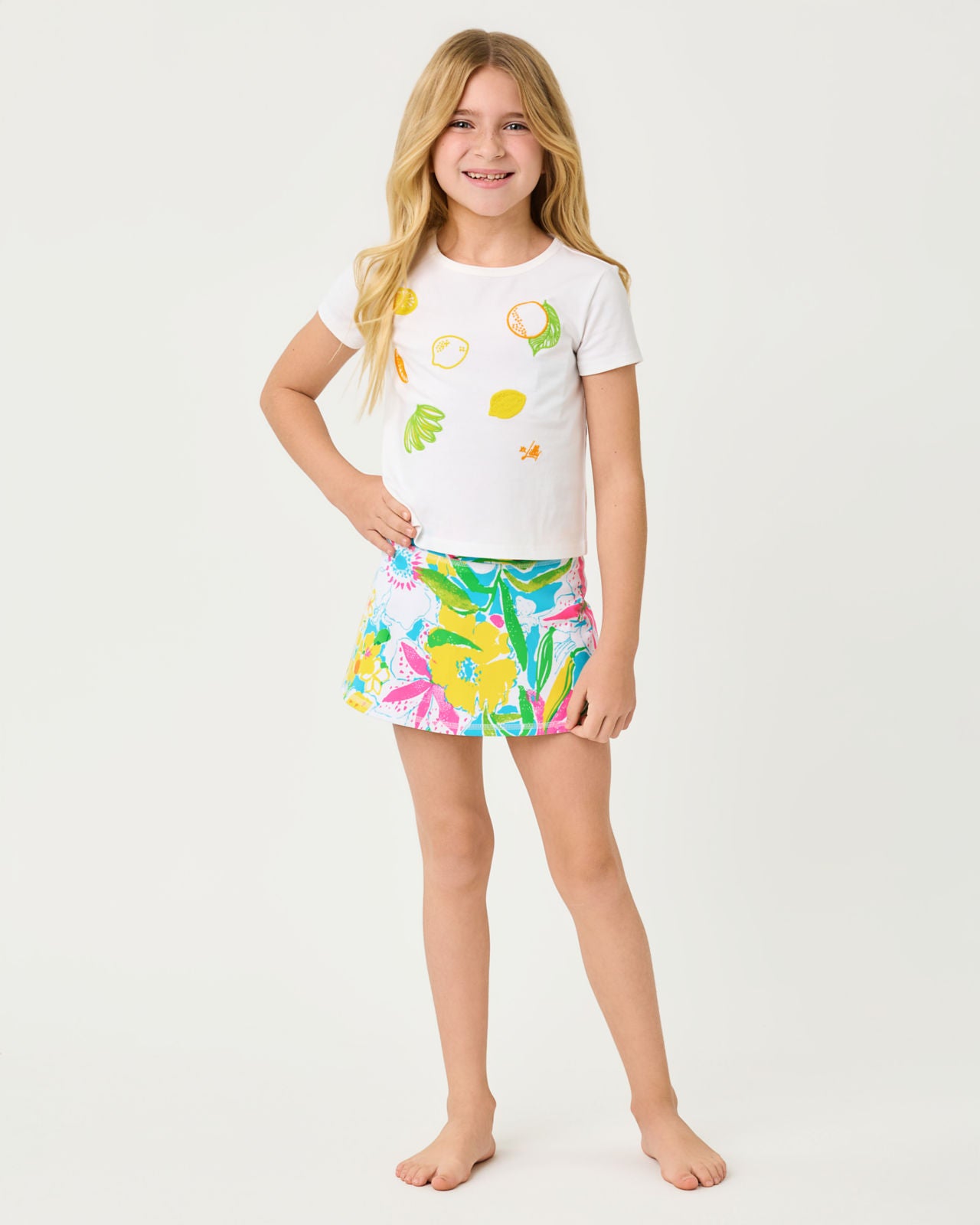 Mini Aila Skort UPF 50+ In Lovely Lilly