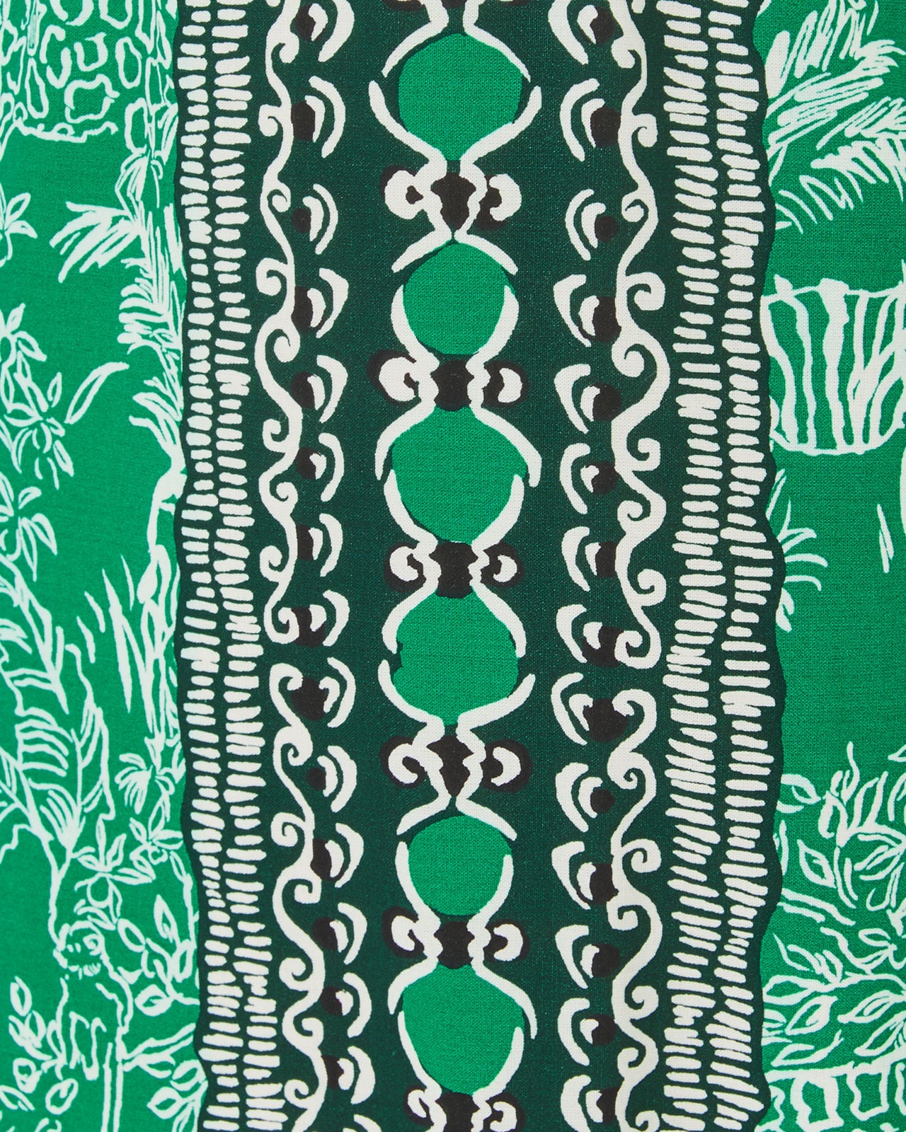 Bal Harbour Palazzo Pants In Fiddle Leaf Green Safari Party Engineered