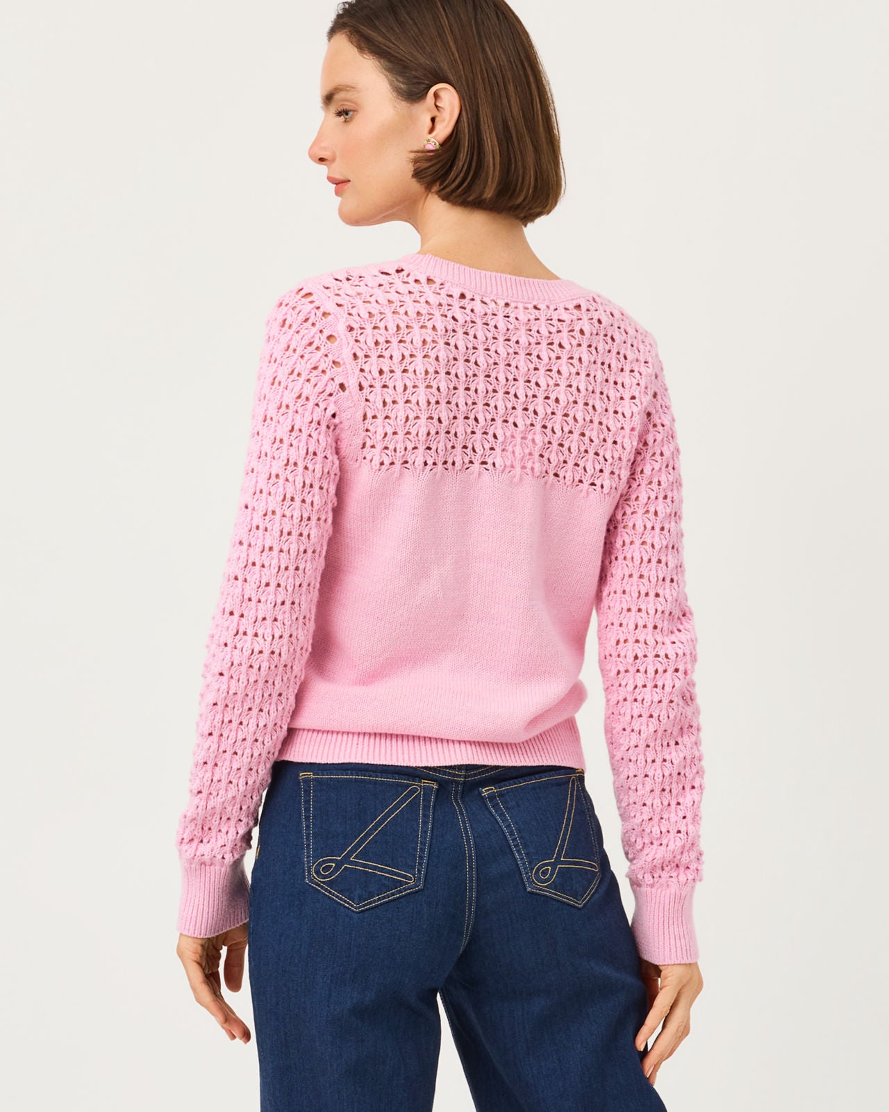 Daisa Sweater In Oleander Pink