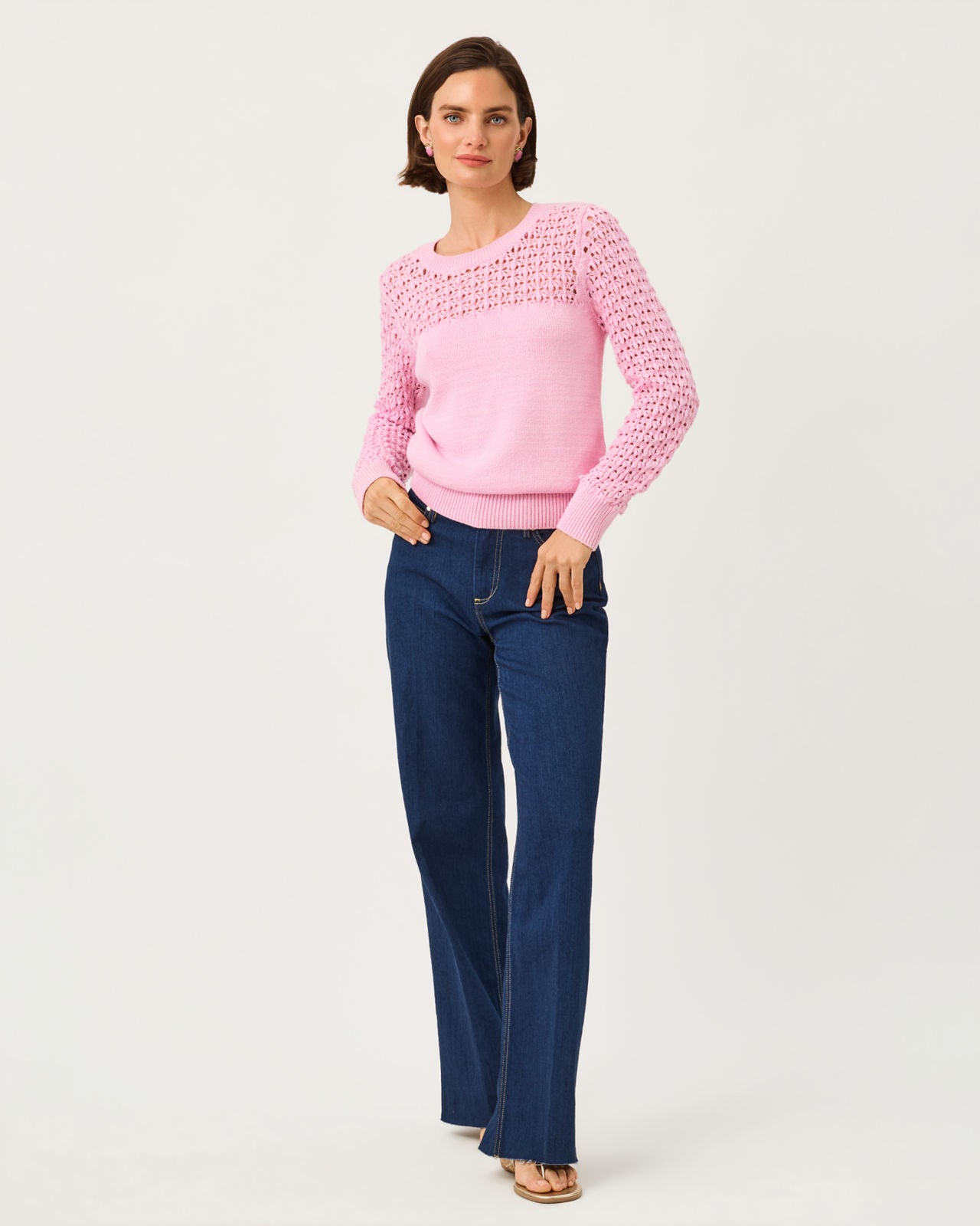 Daisa Sweater In Oleander Pink