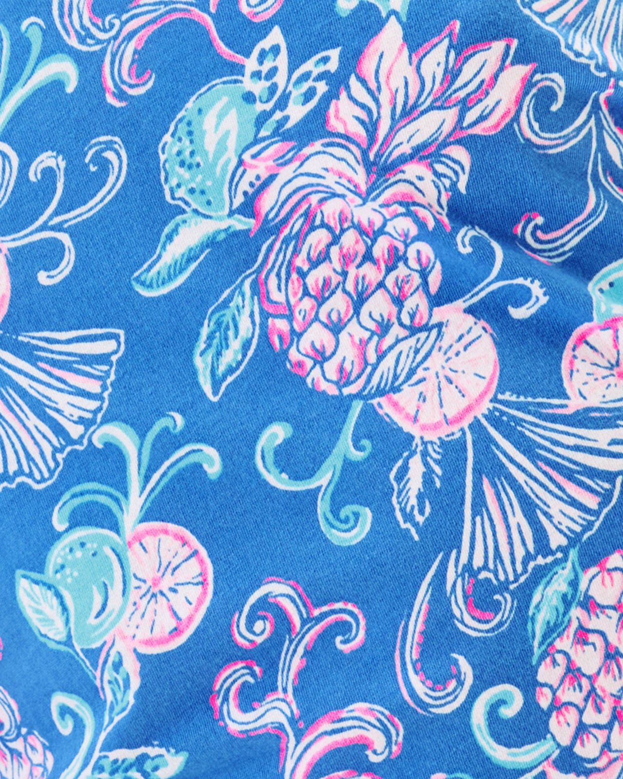 Meredith Tee In Sunwashed Blue Citrus Crush