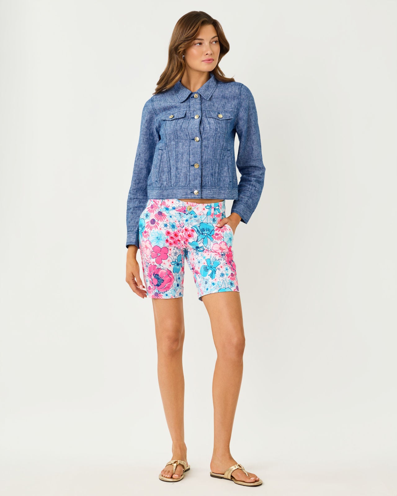 Natia Mid-Rise Knit Short In In All Her Glory