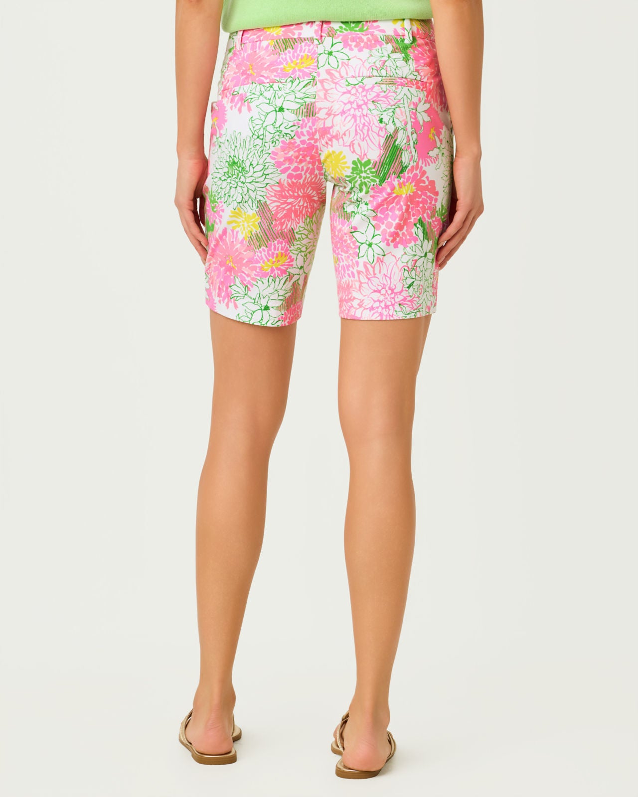 Natia Mid Rise Knit Short In Mum Patch