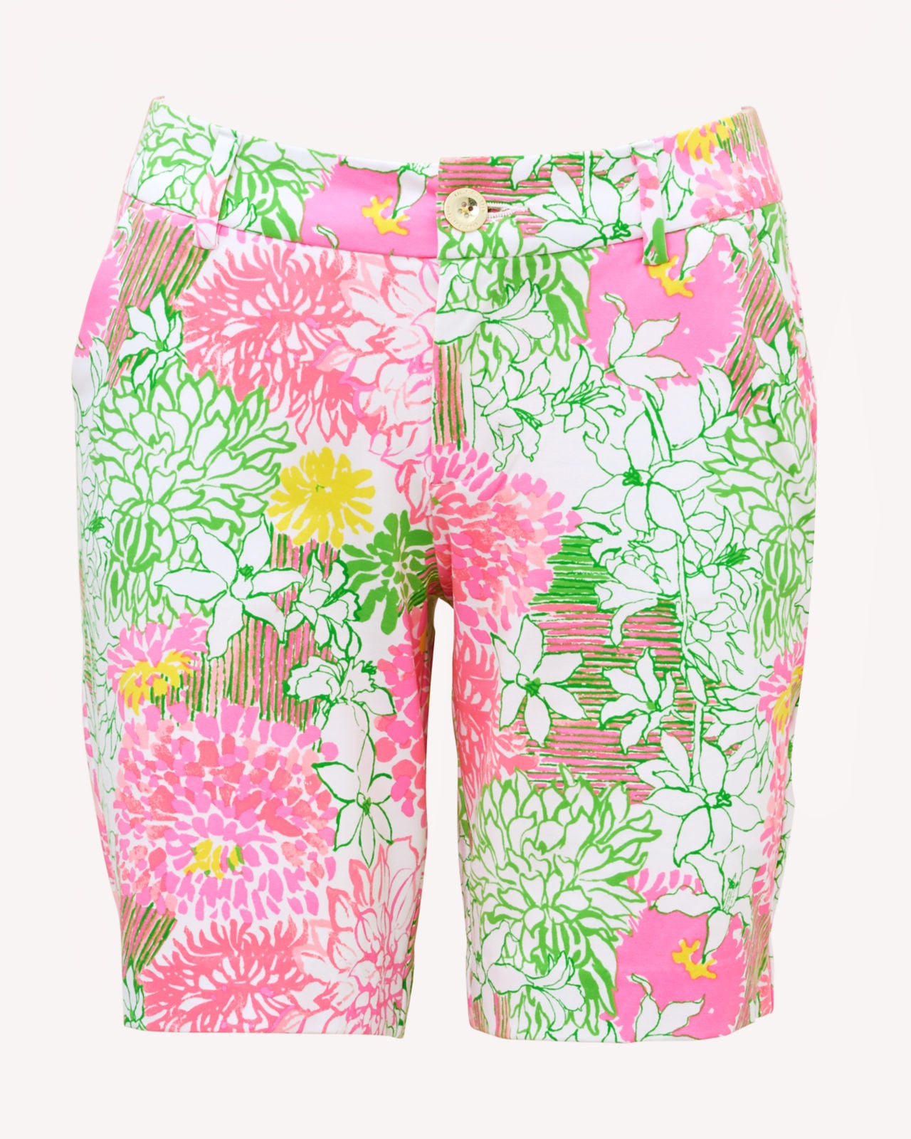 Natia Mid Rise Knit Short In Mum Patch